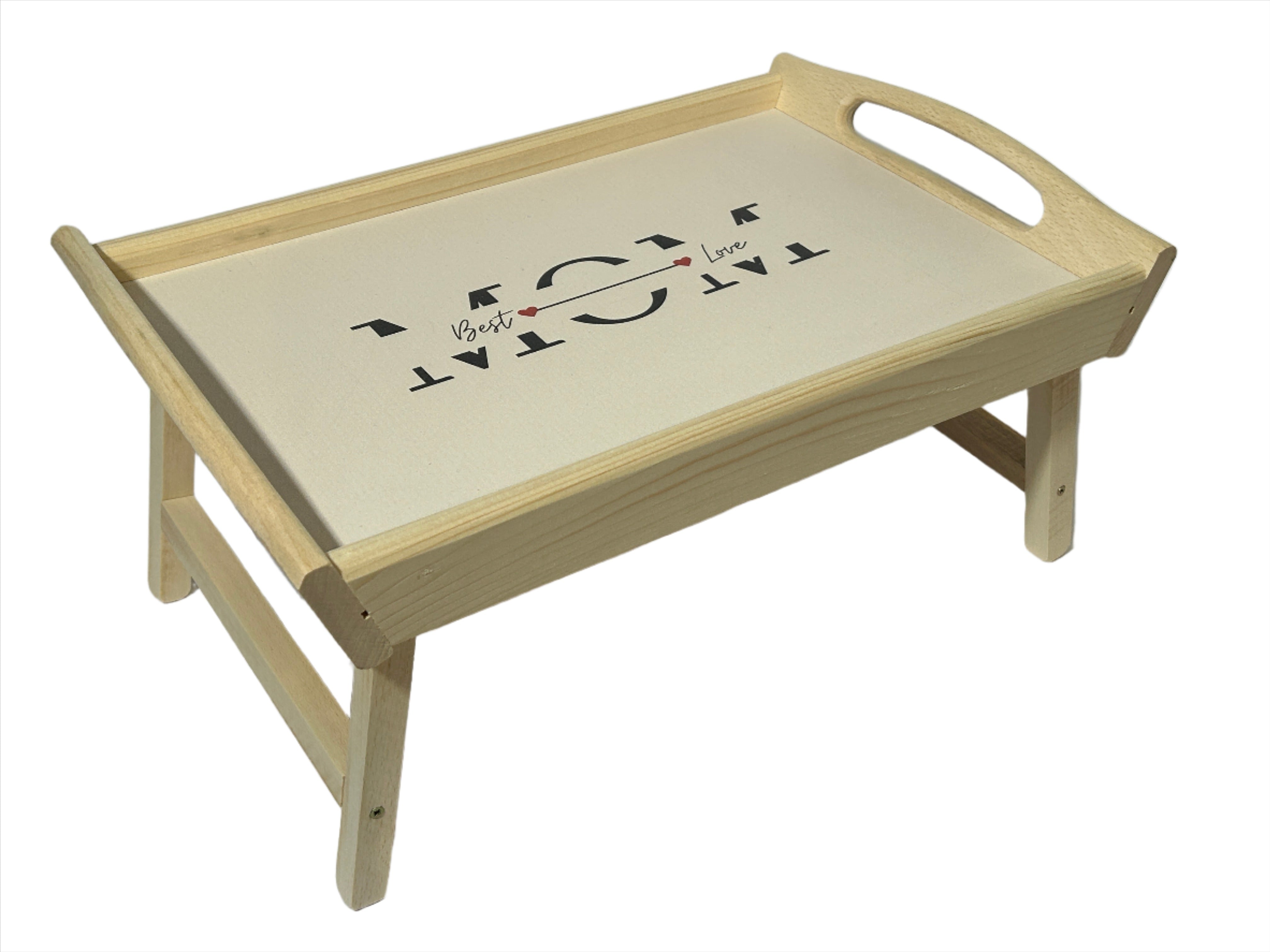 Holztablett "Mom", mit Füßen- HolzRepublik