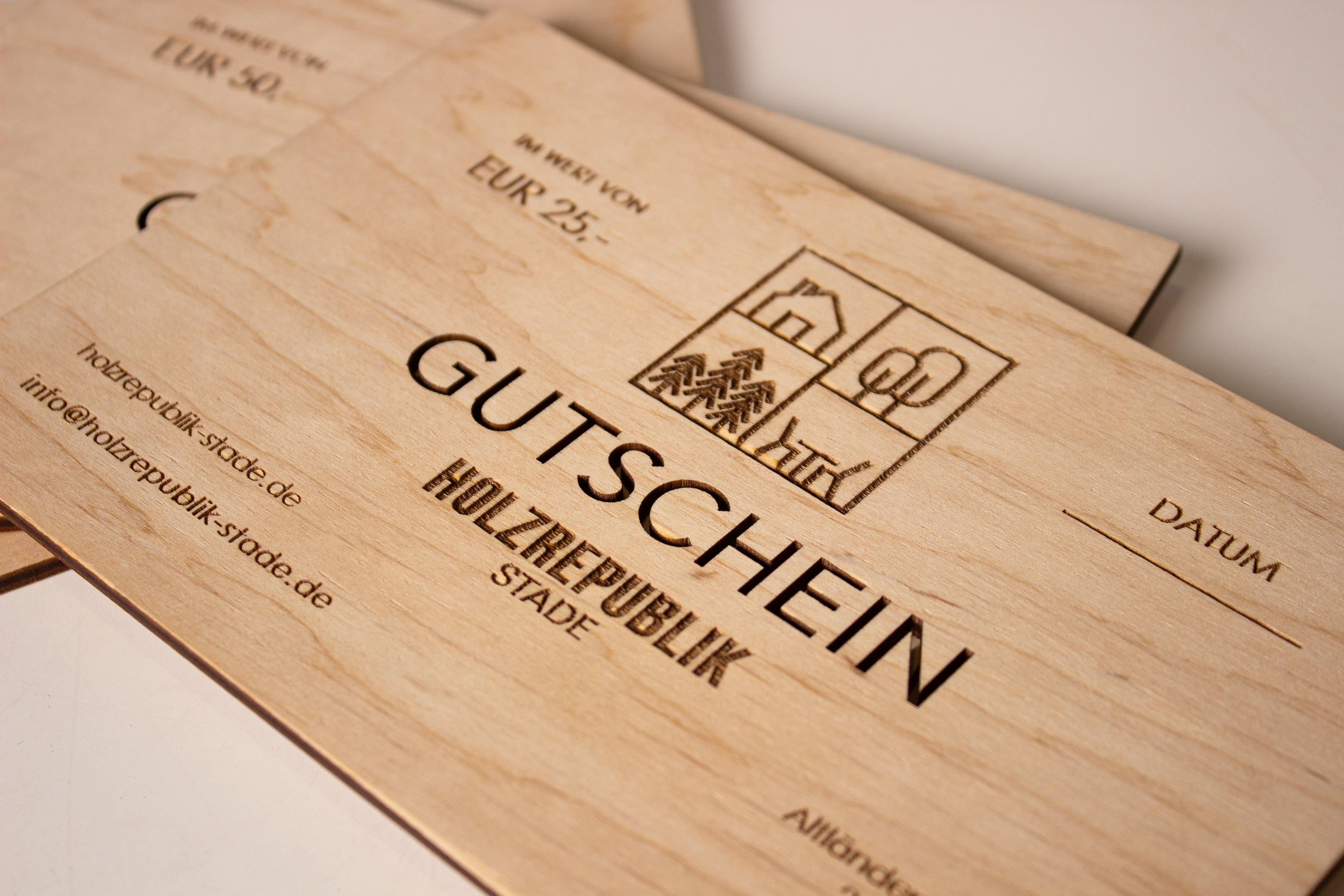 Gutschein im Wert von 75 Euro - Holzrepublik Stade / Geschenkkarte / Geschenkgutschein- HolzRepublik