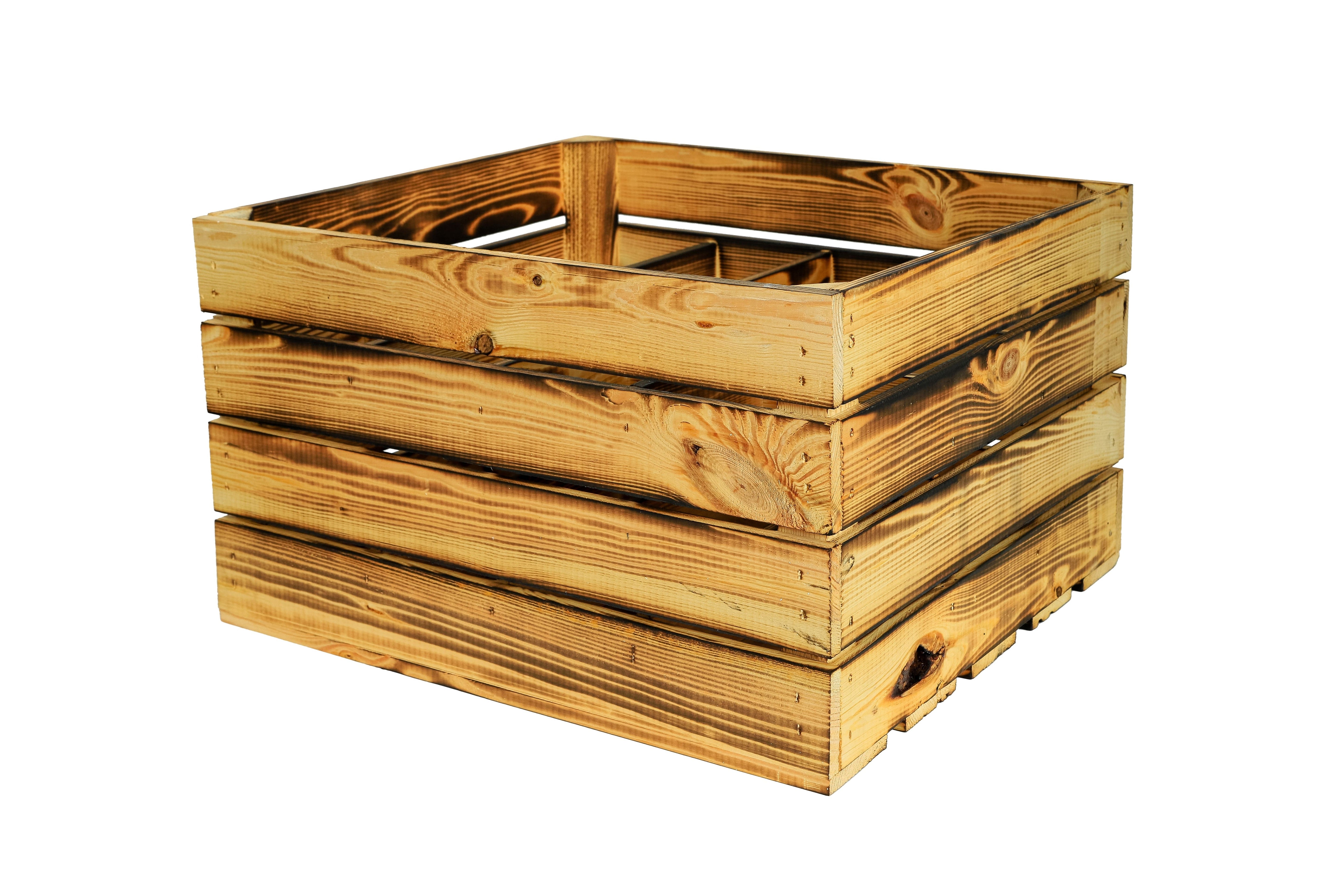 Neues Weinregal "Henry" 50x40x30 cm geflammt- HolzRepublik