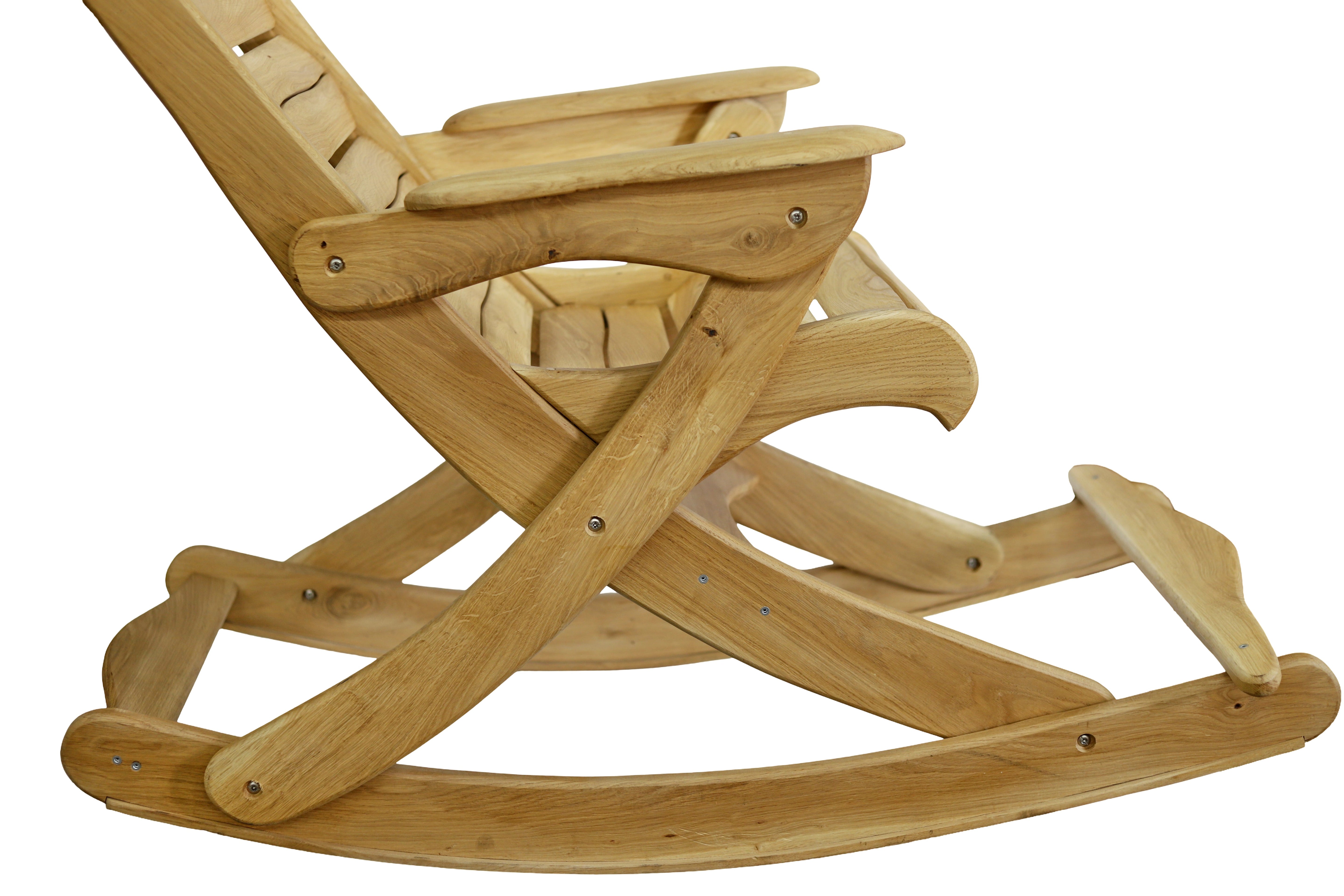 Schaukelstuhl aus Eichenholz Natur- HolzRepublik