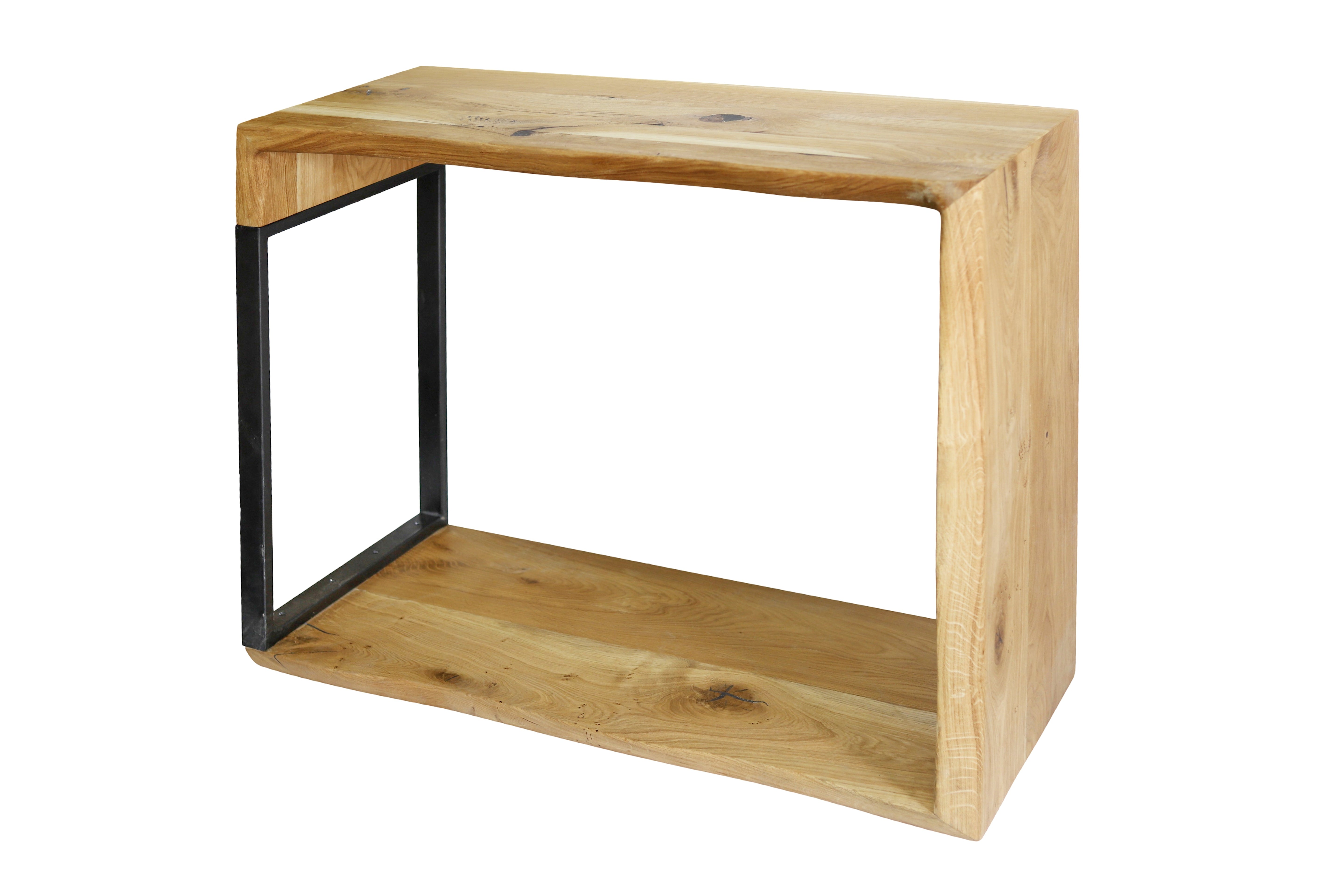 Rustikaler Waschtisch aus Eichenholz / Bad-Waschtisch / Waschbecken-Konsole- HolzRepublik