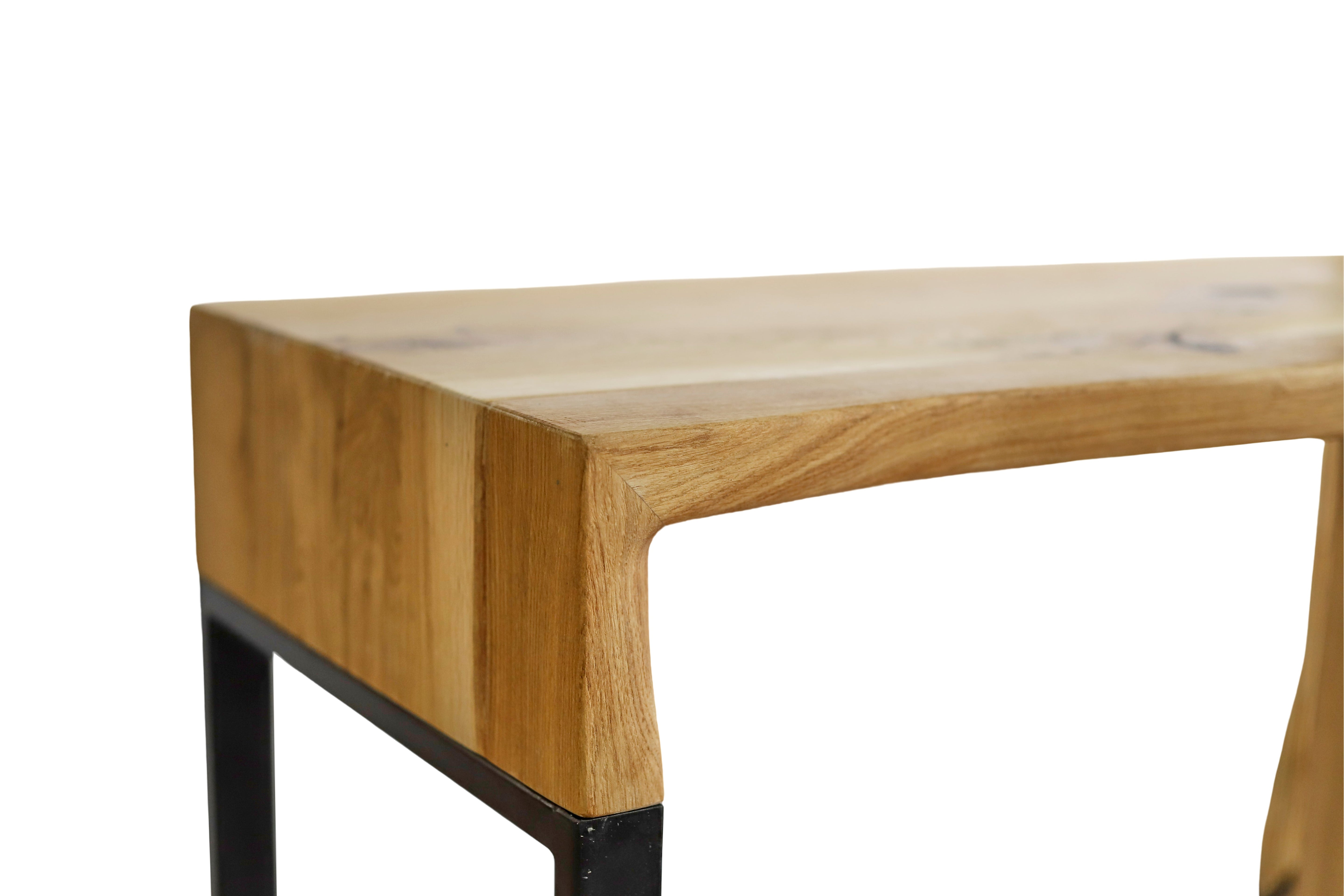 Rustikaler Waschtisch aus Eichenholz / Bad-Waschtisch / Waschbecken-Konsole- HolzRepublik