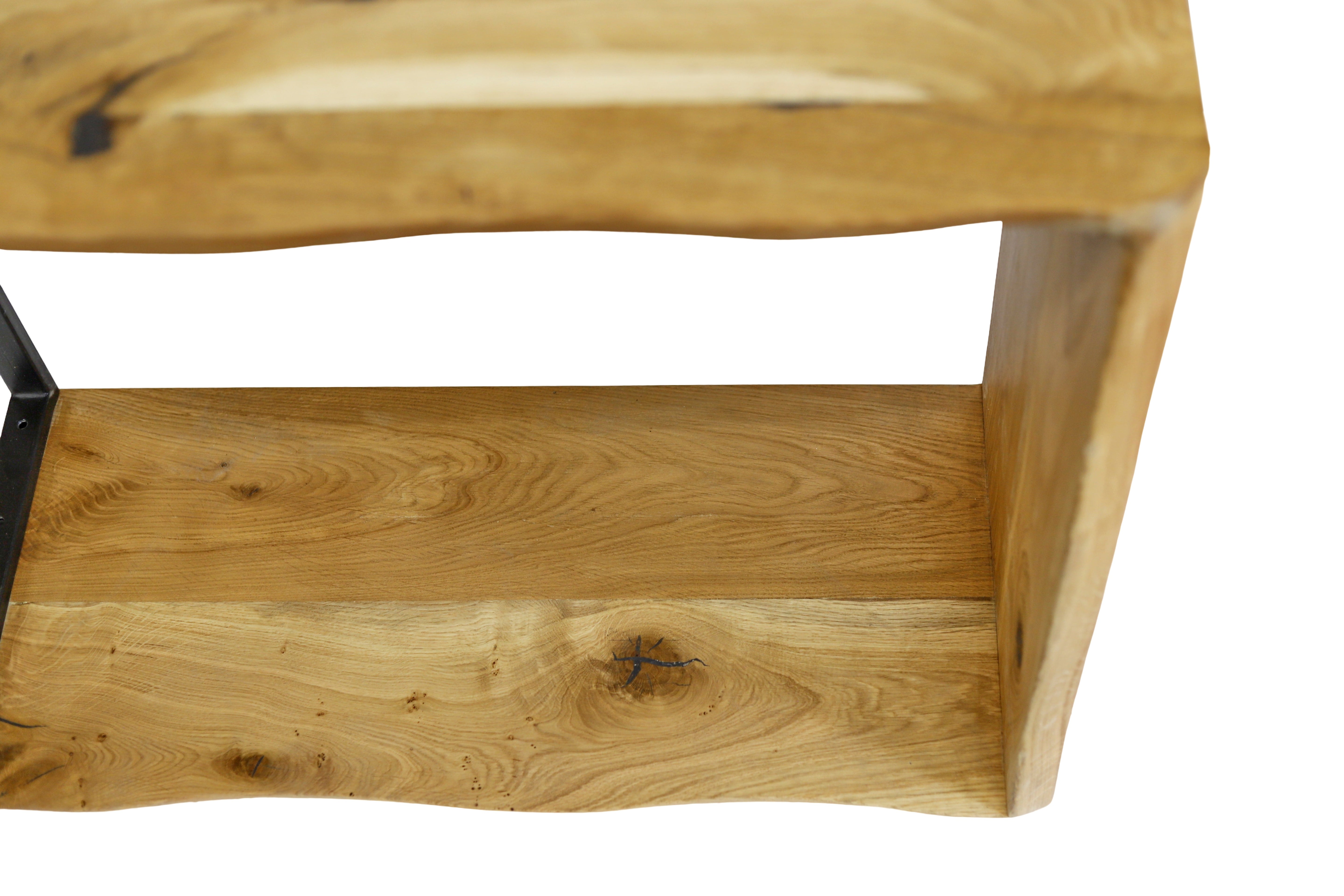 Rustikaler Waschtisch aus Eichenholz / Bad-Waschtisch / Waschbecken-Konsole- HolzRepublik