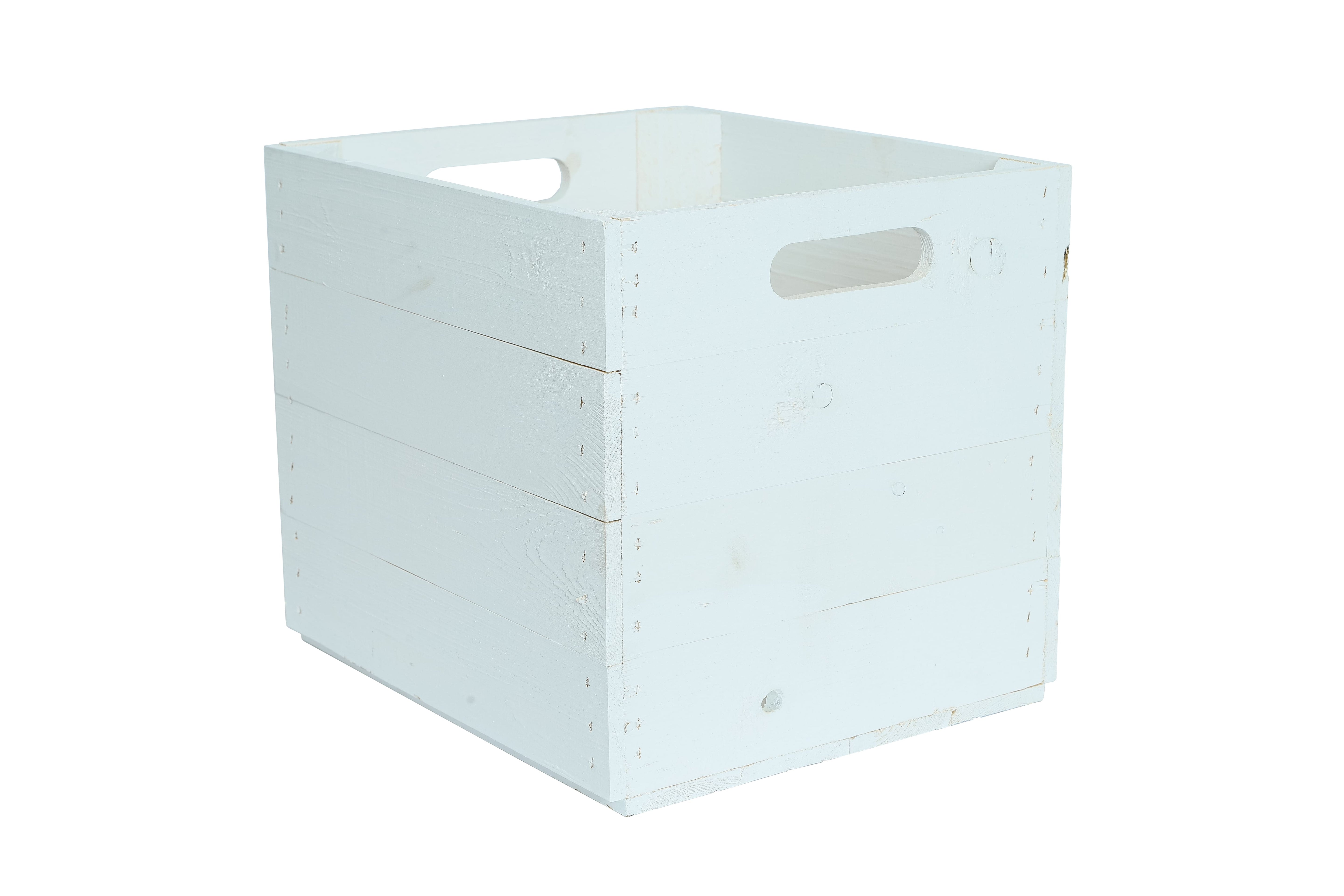 Neue Holzkiste Kallax 33x37,5x32,5cm - weiß- HolzRepublik