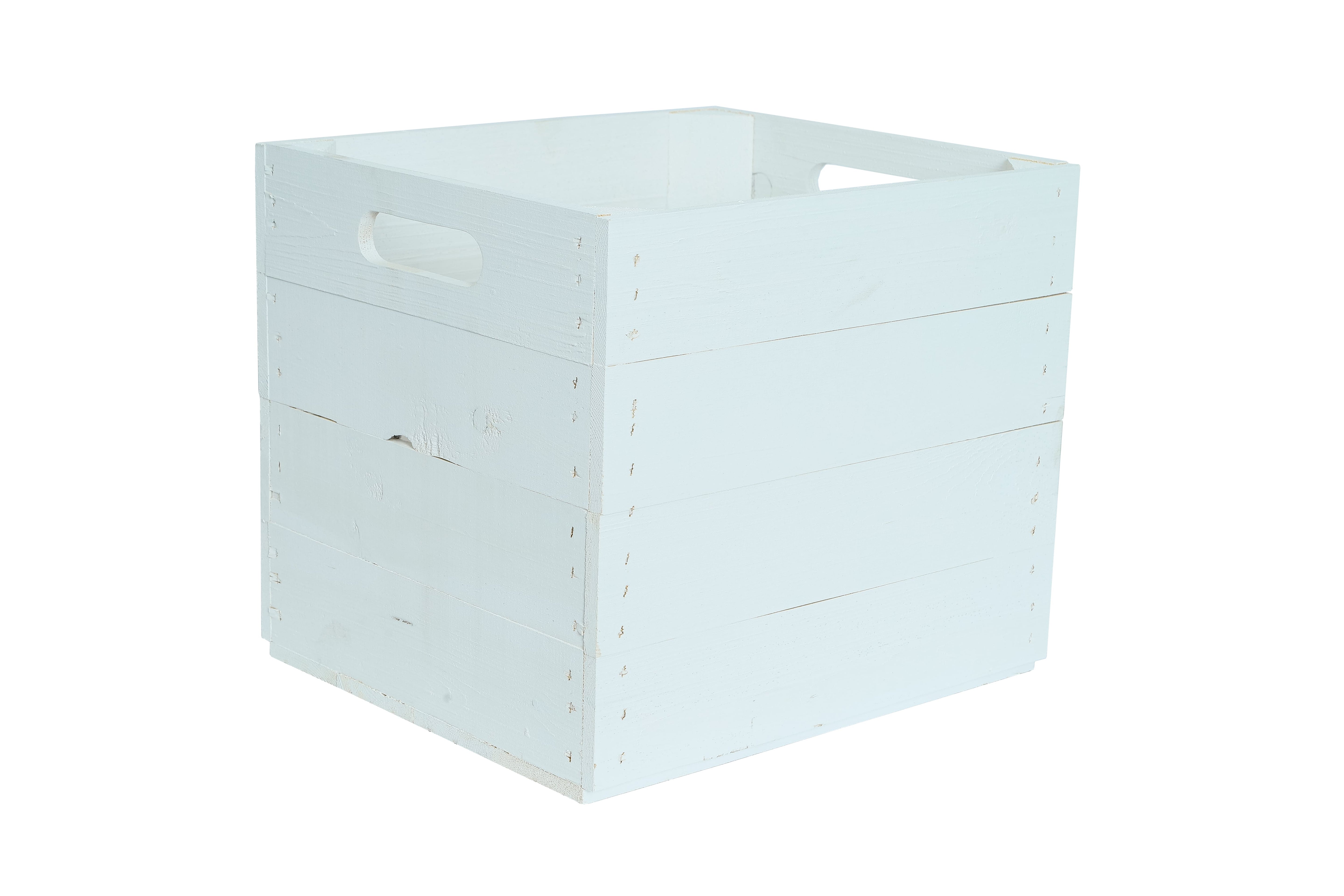 Neue Holzkiste Kallax 33x37,5x32,5cm - weiß- HolzRepublik