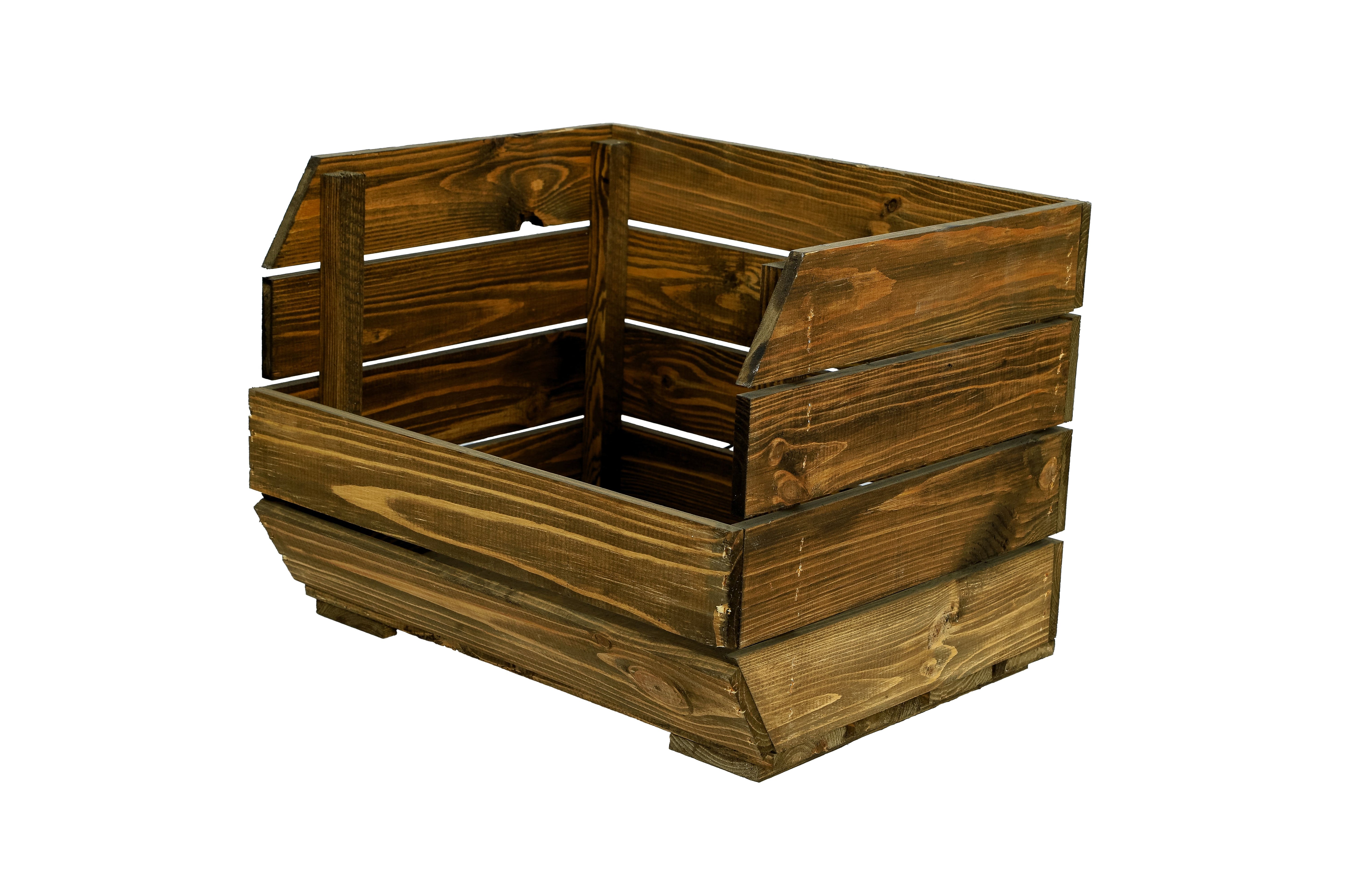 Neues Obstregal "Olaf" 40x33x30 cm - braun- HolzRepublik