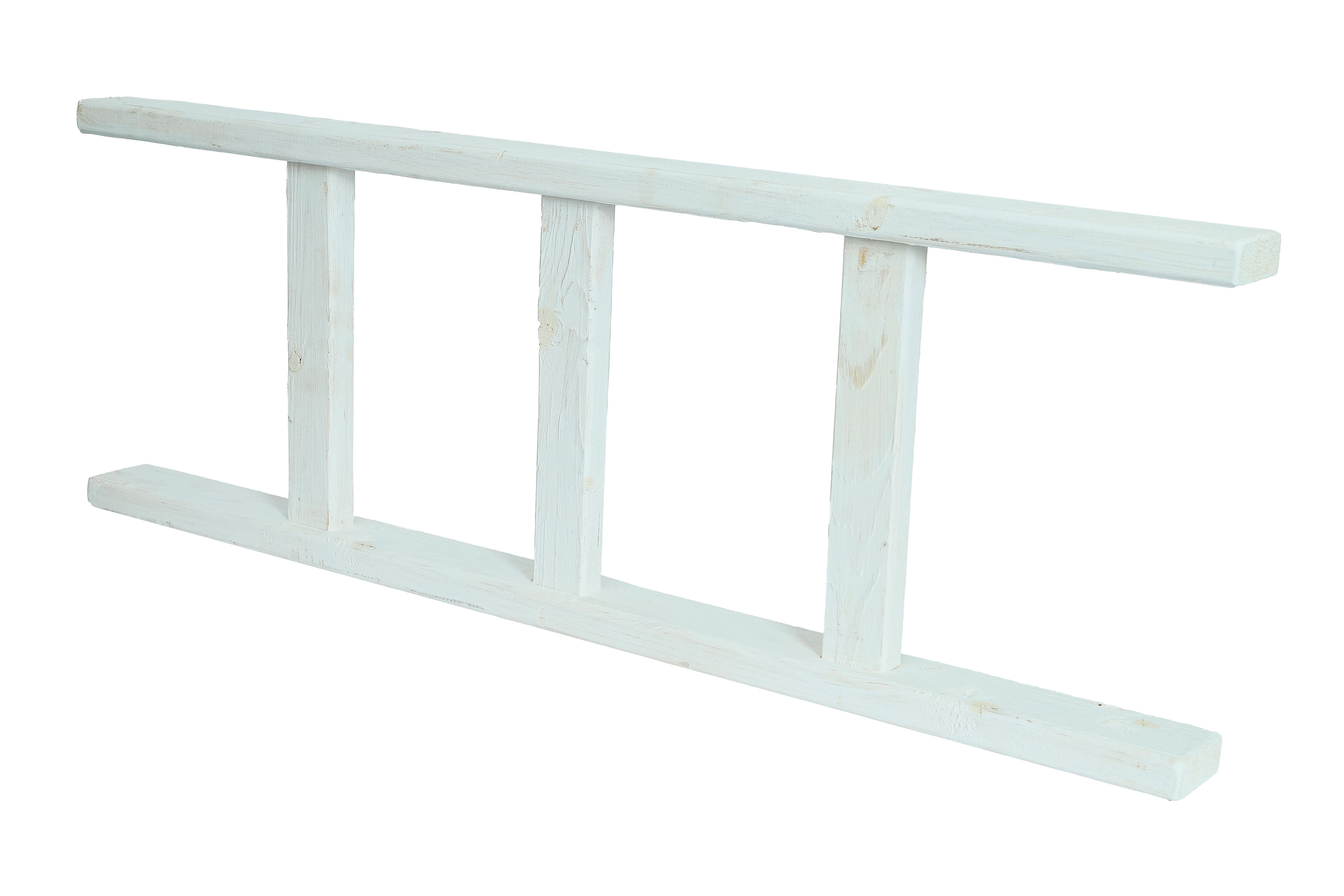 Neue Holzleiter "Altländer Art" 100 cm - weiß- HolzRepublik