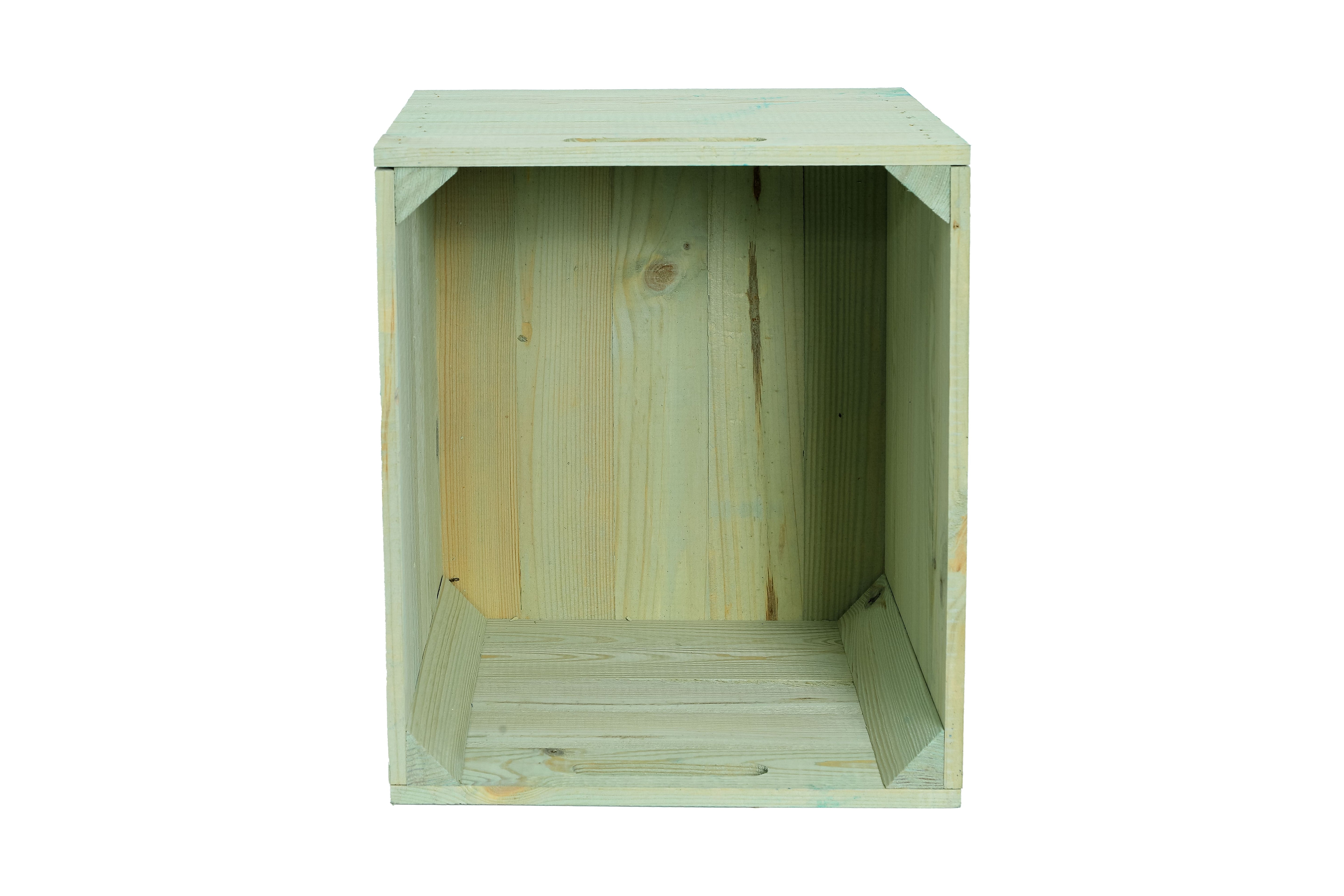 Neue Holzkiste Kallax 32x37,5x32,5 cm - Grün / Fach aus Holz für ein IKEA-Regal / Aufbewahrungskiste / Einschubkiste- HolzRepublik