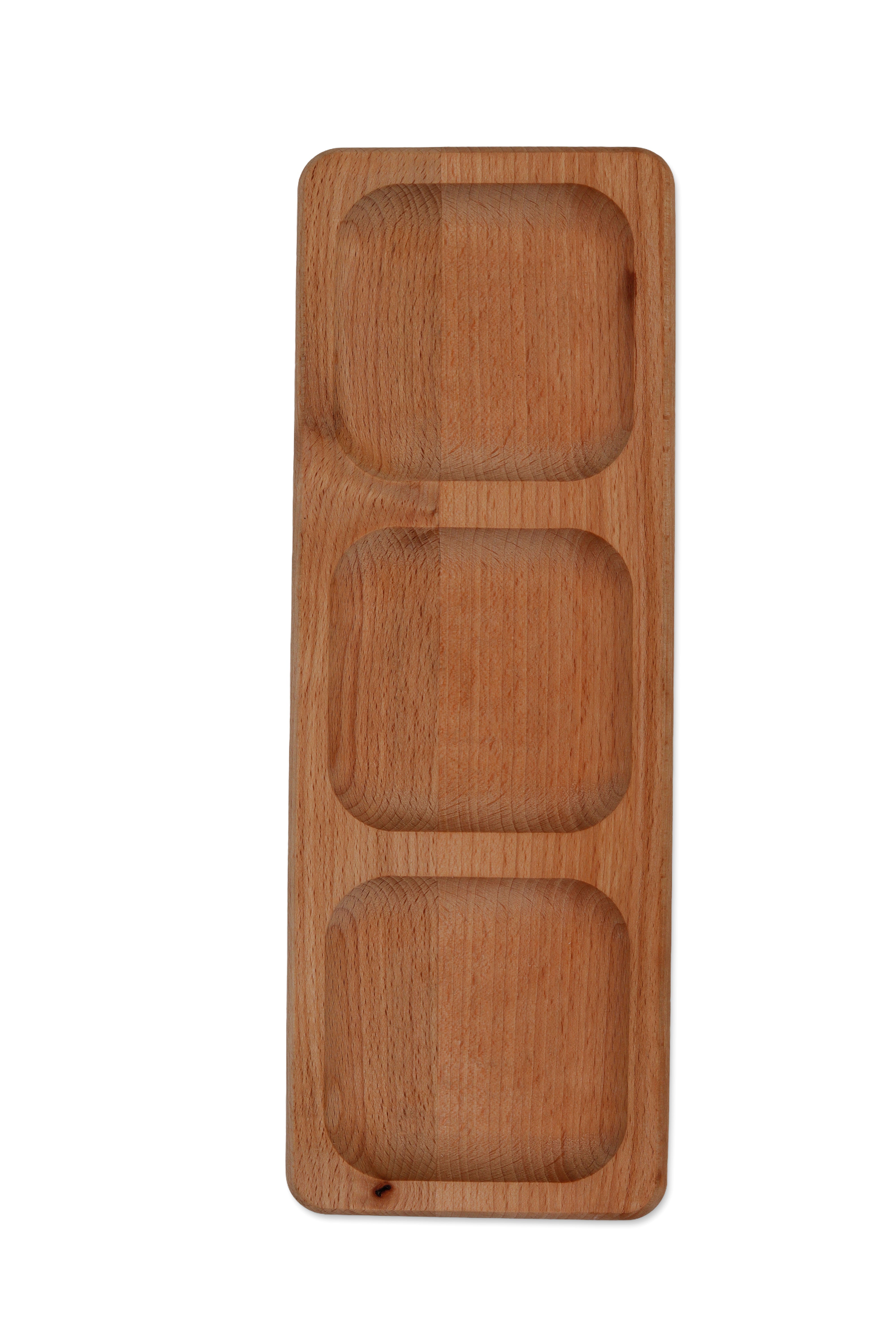 Holzteller / Holzuntersetzer / Holztablett / Servierplatte aus Buchenholz- HolzRepublik