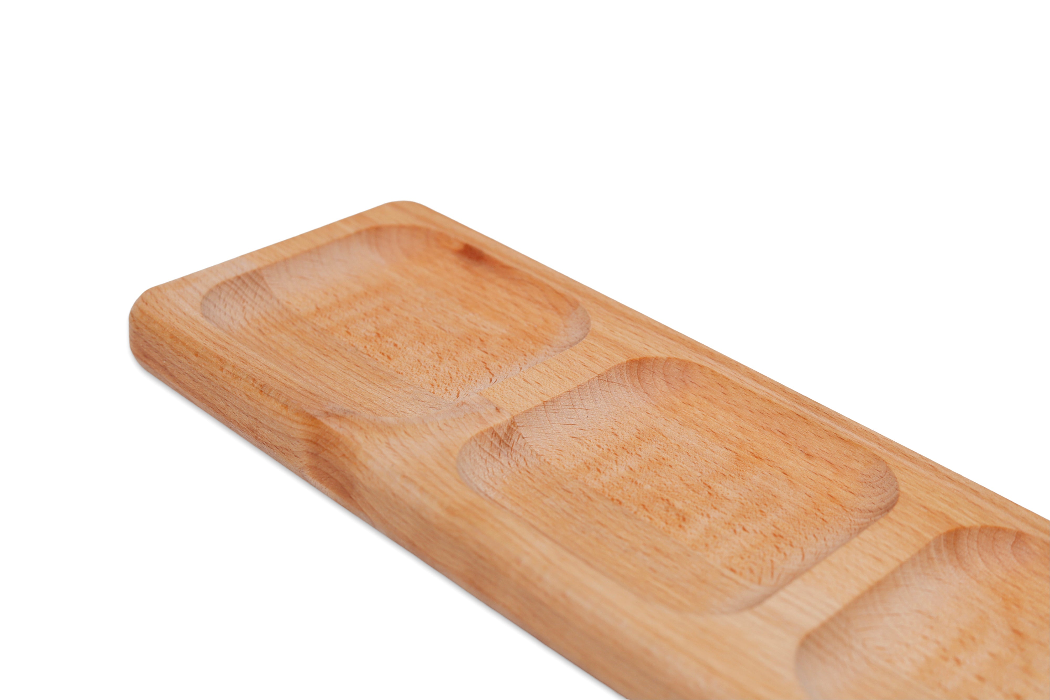 Holzteller / Holzuntersetzer / Holztablett / Servierplatte aus Buchenholz- HolzRepublik