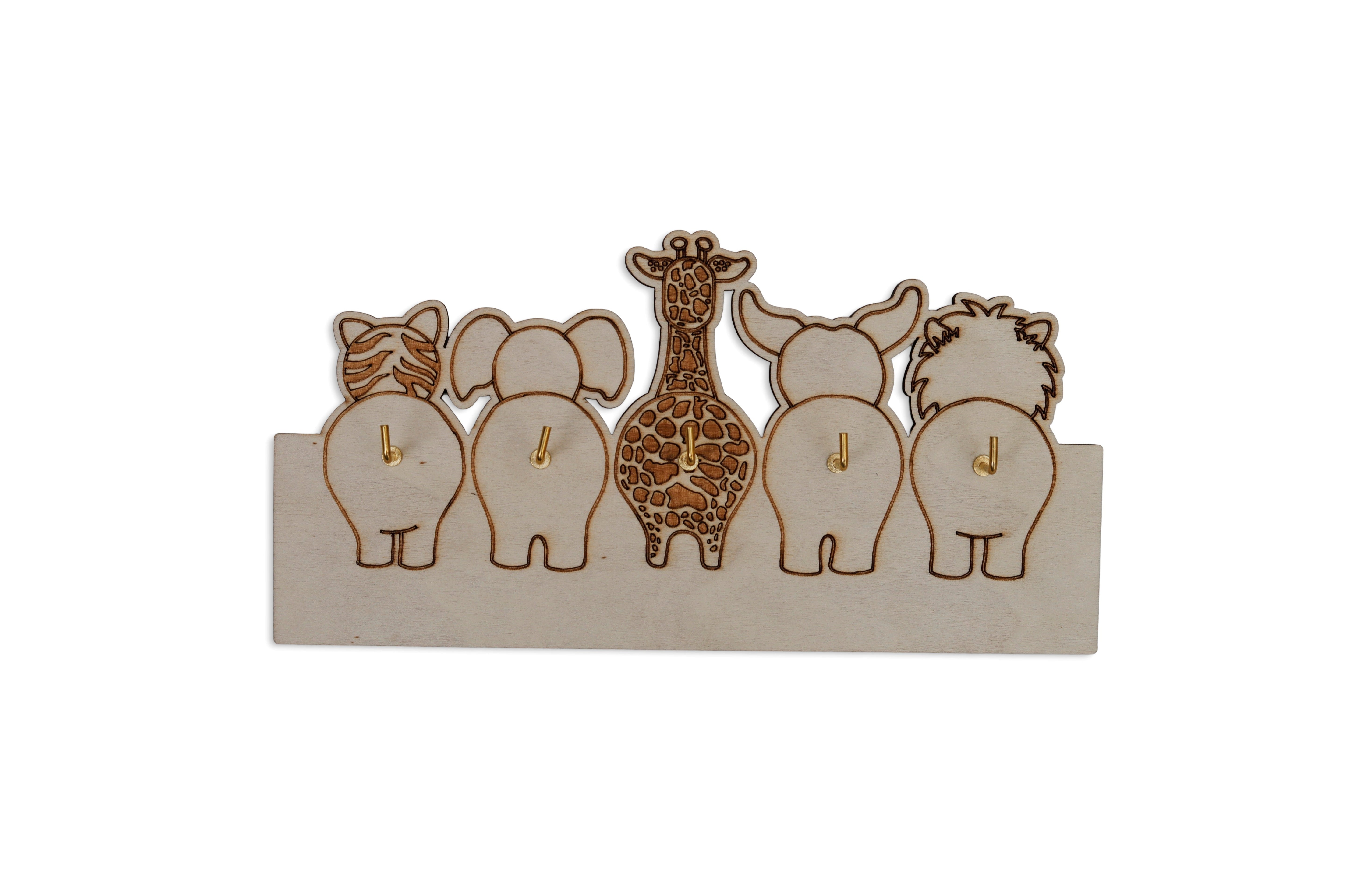 Holz-Schlüsselhalter "Zoo"- HolzRepublik