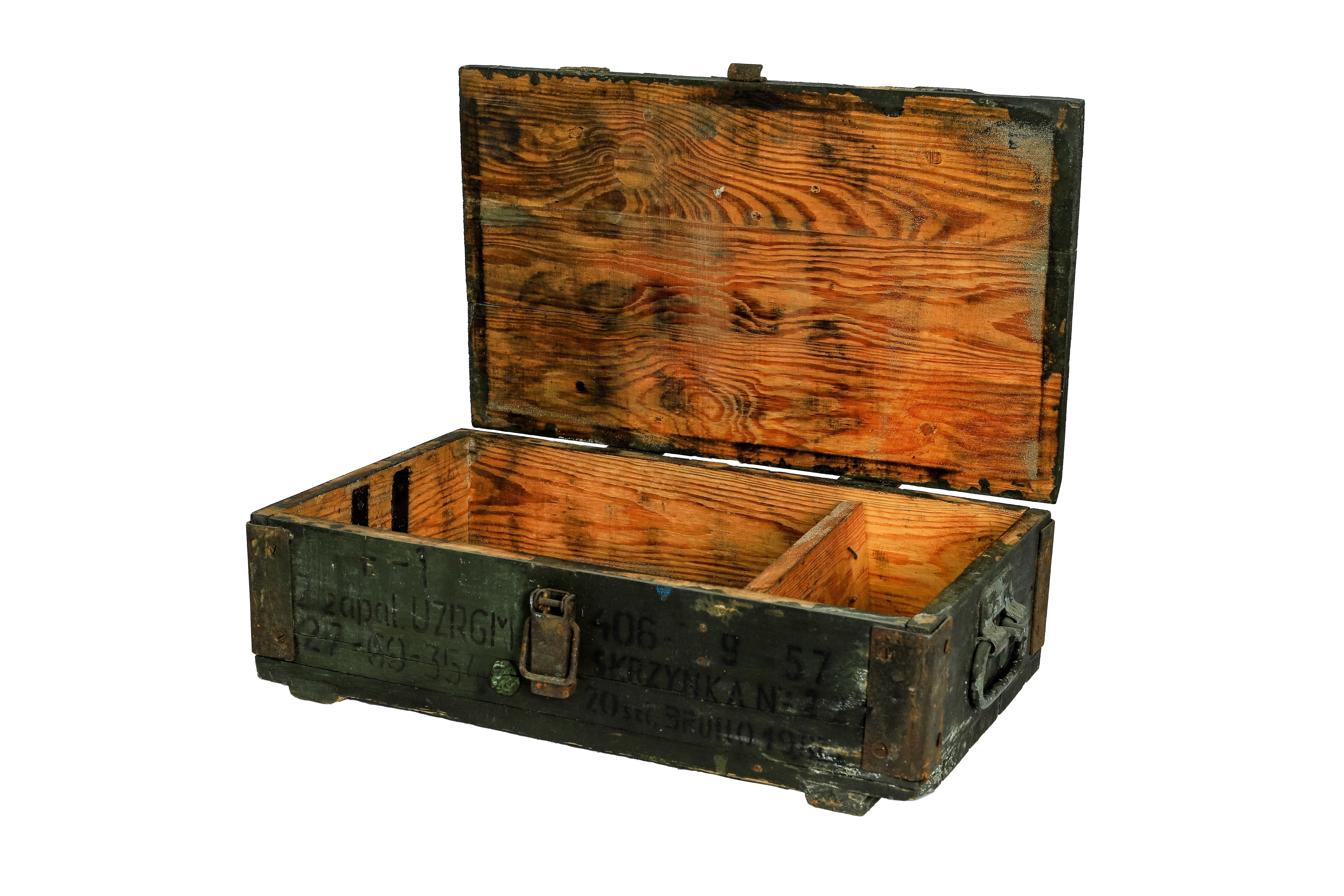Munitionskiste "F-1" / Munitruhe / Transportkiste / Militärkiste / Armeekiste- HolzRepublik
