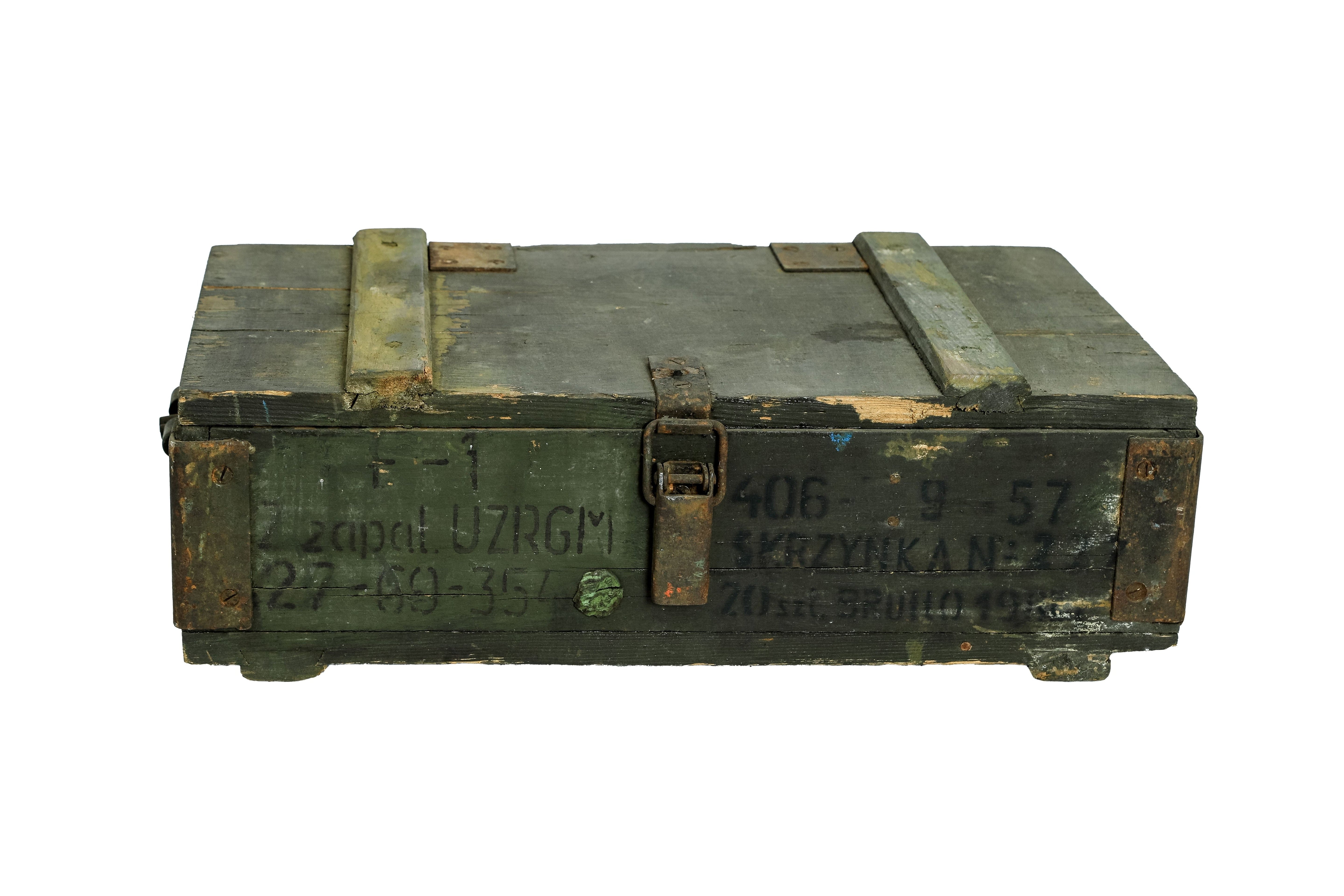 Munitionskiste "F-1" / Munitruhe / Transportkiste / Militärkiste / Armeekiste- HolzRepublik