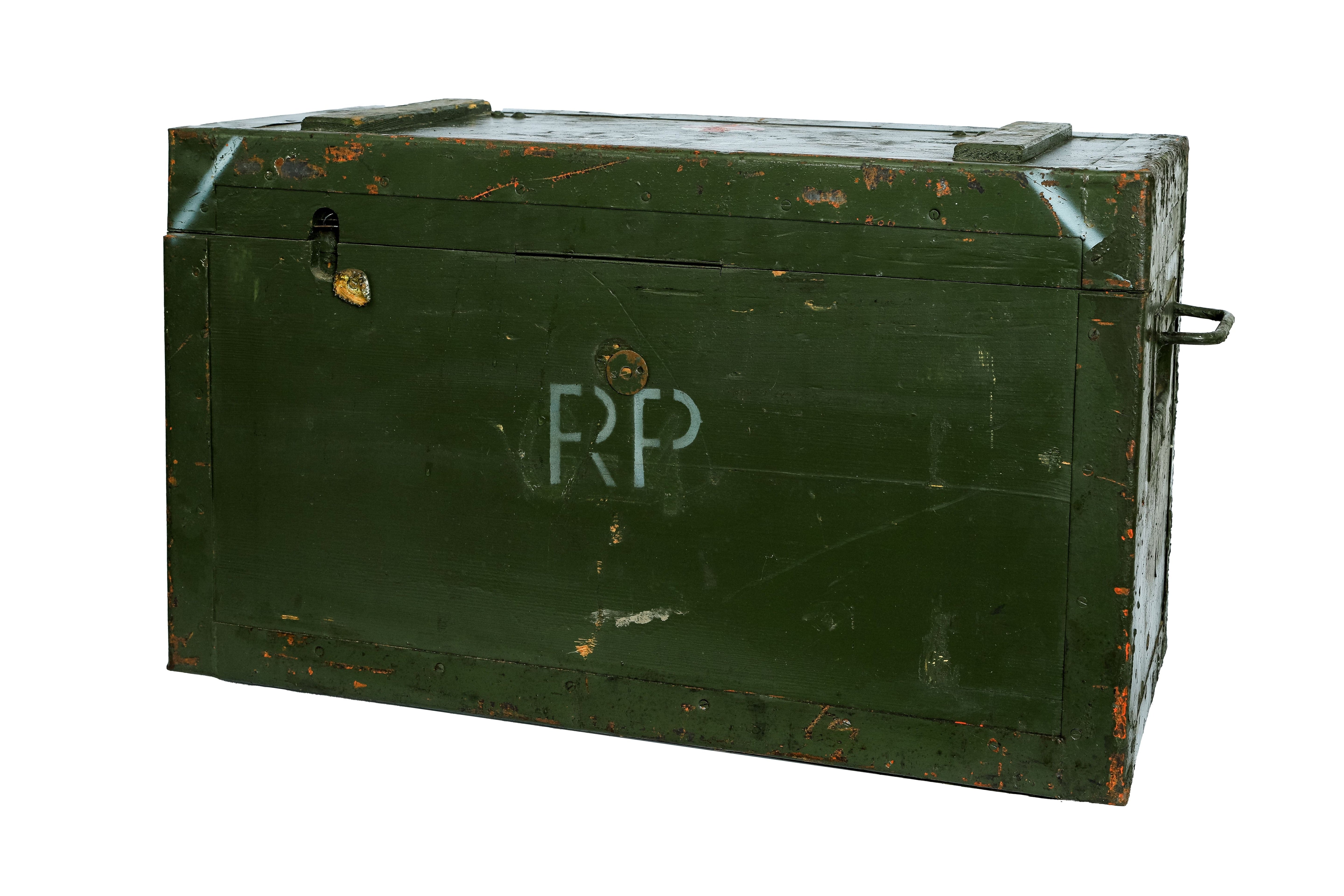 Große Transportkiste RPe / Munitionskiste / Munitruhe / Militärkiste / Armeekiste- HolzRepublik