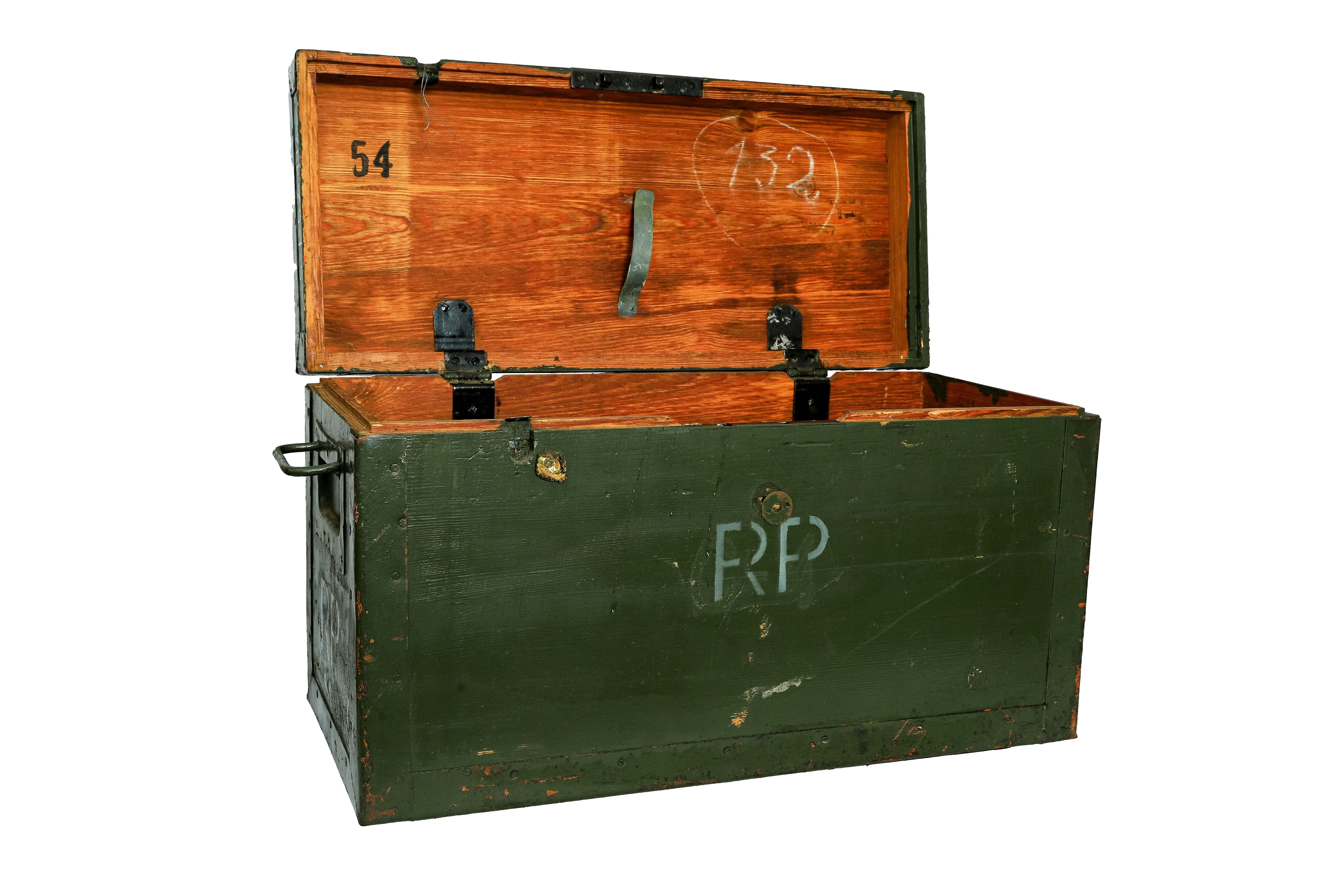 Große Transportkiste RPe / Munitionskiste / Munitruhe / Militärkiste / Armeekiste- HolzRepublik