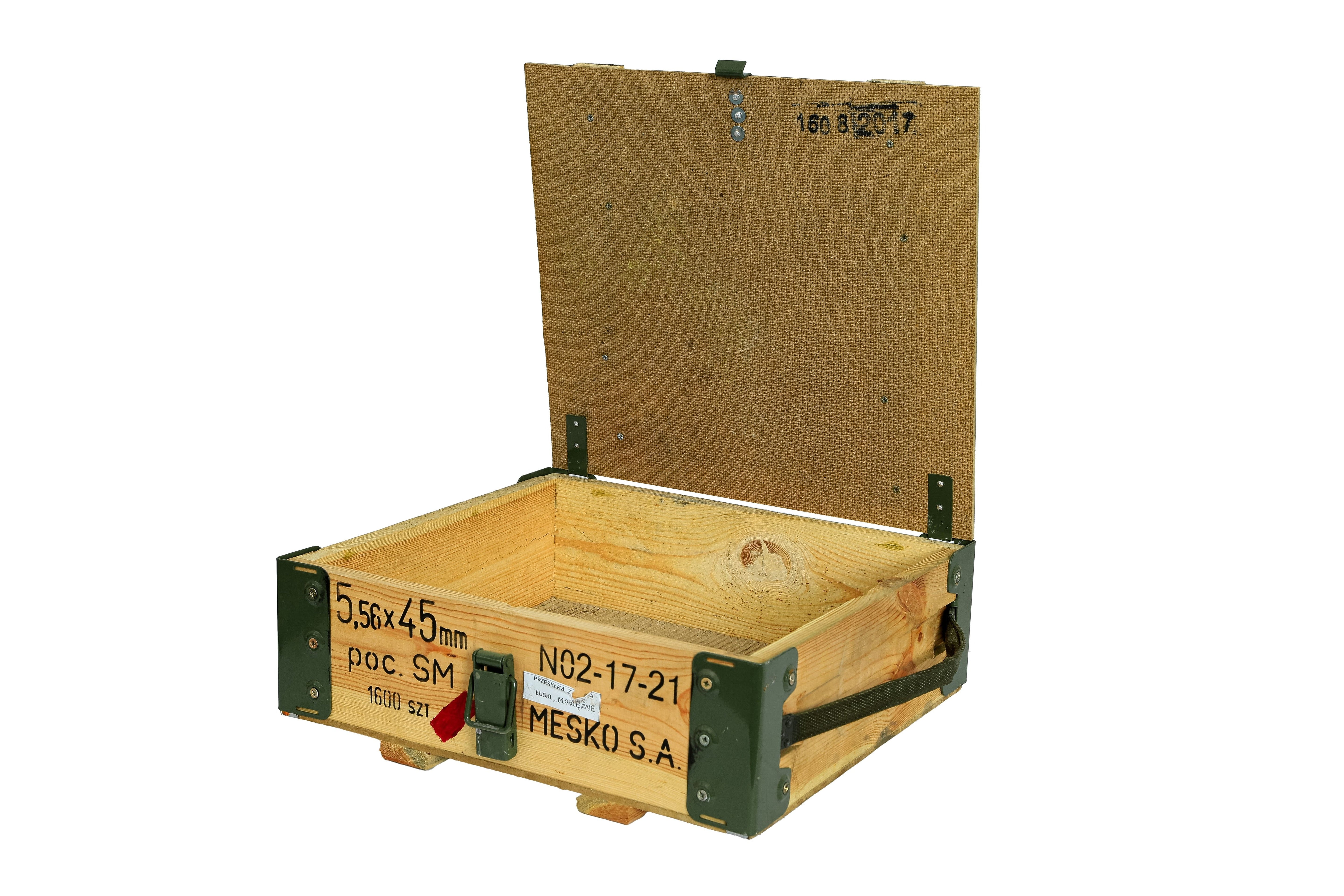 Munitionskiste Slepe 40x35x15cm - natur / Munitruhe / Transportkiste / Militärkiste / Armeekiste- HolzRepublik