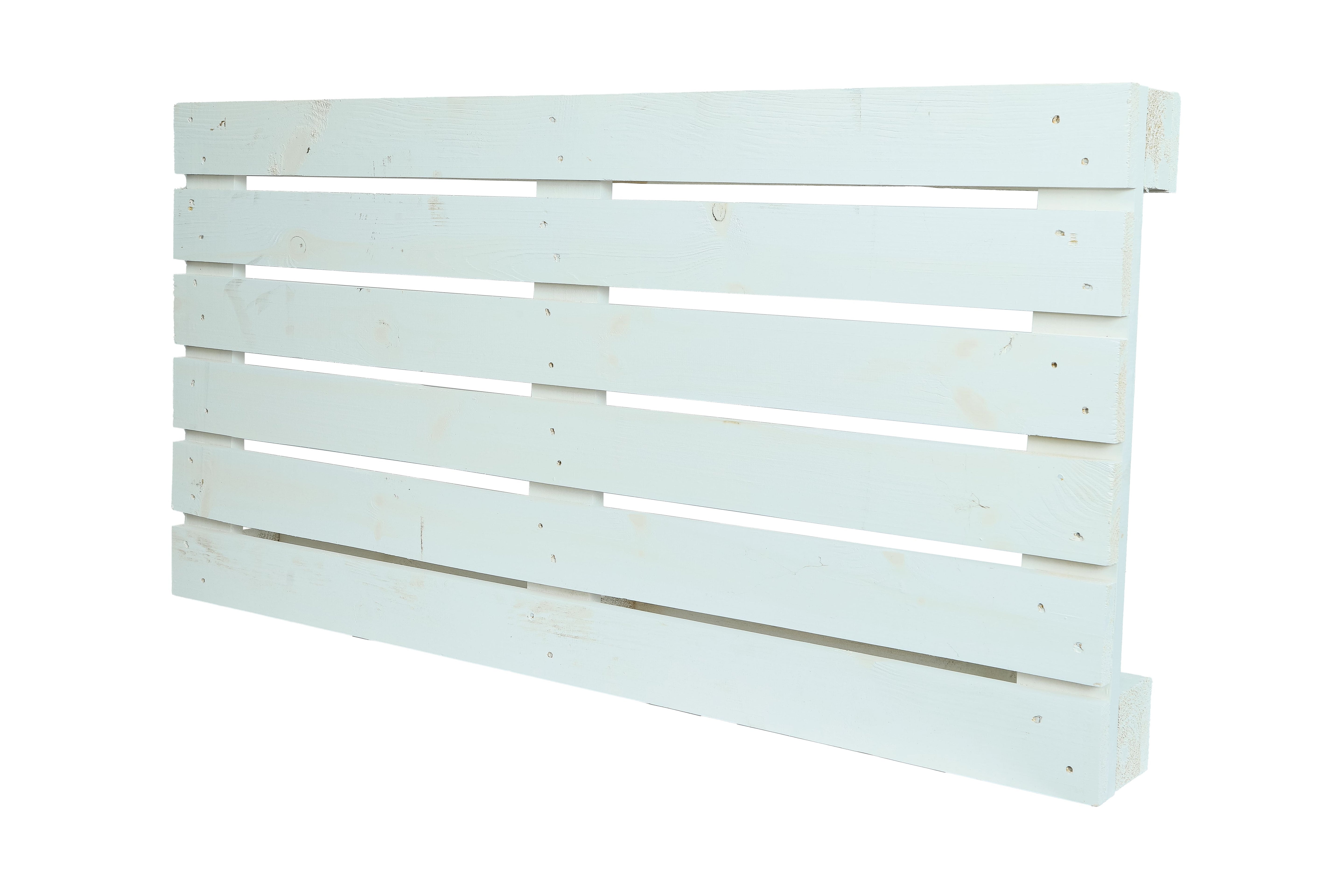 Neue Palette 120 x 60 x 13 cm - weiß / Dekopalette / DIY Palette- HolzRepublik