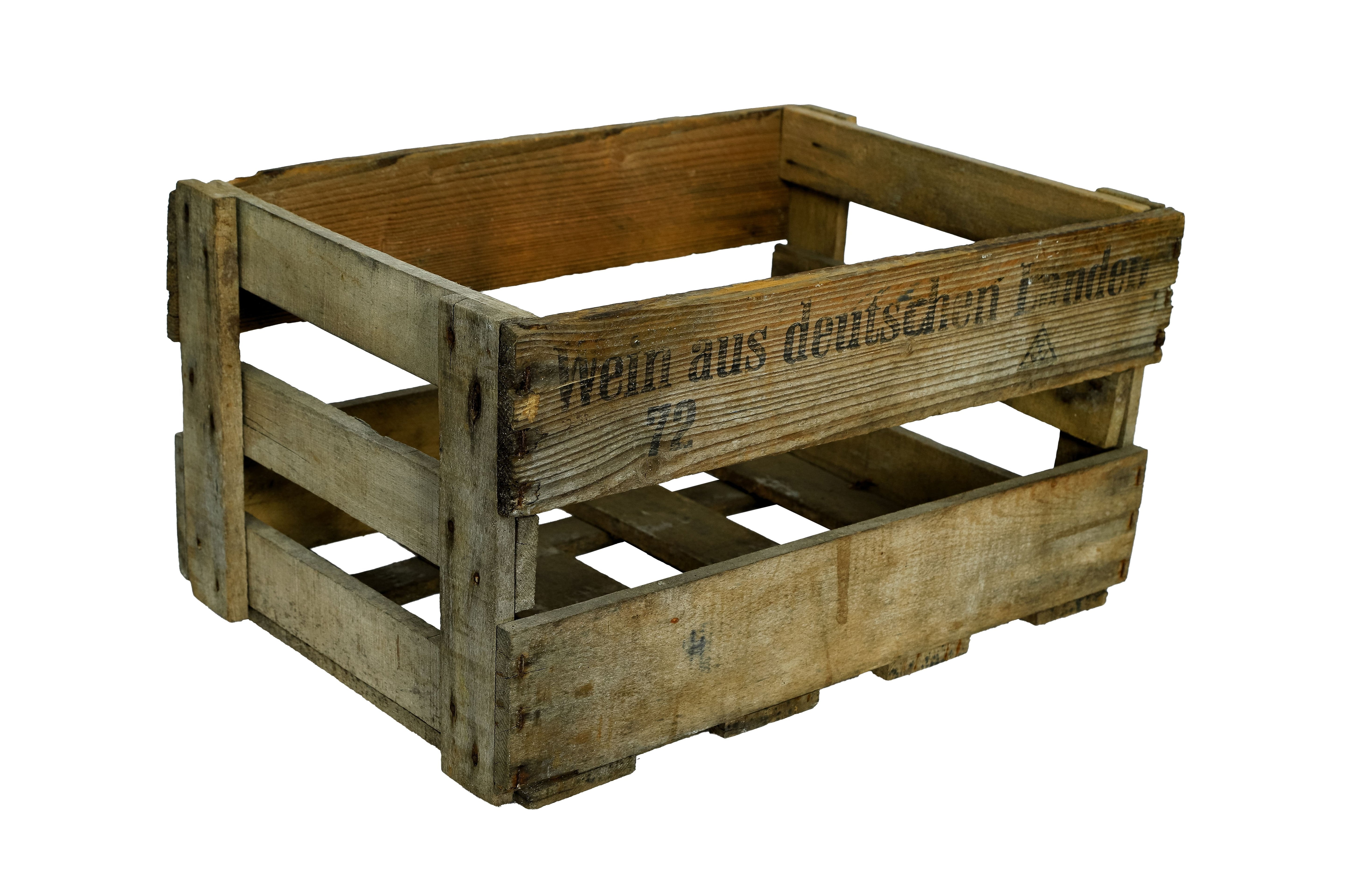 Originale Alte Deutsche Weinkiste Pfälzer 49x30x28 cm / Obstkiste / Holzkiste / Gartenkiste- HolzRepublik
