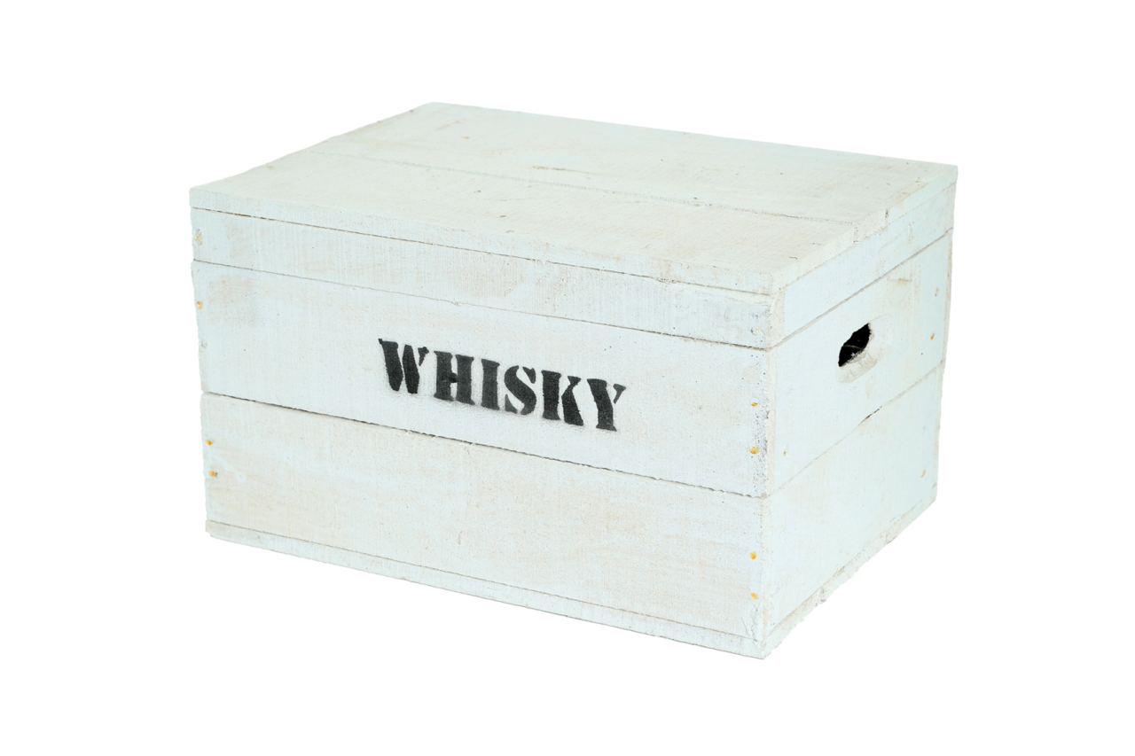 Originale Alte Holztruhe "Whisky" in verschiedenen Größen - Truhe Weiß gebraucht / Altholz- HolzRepublik