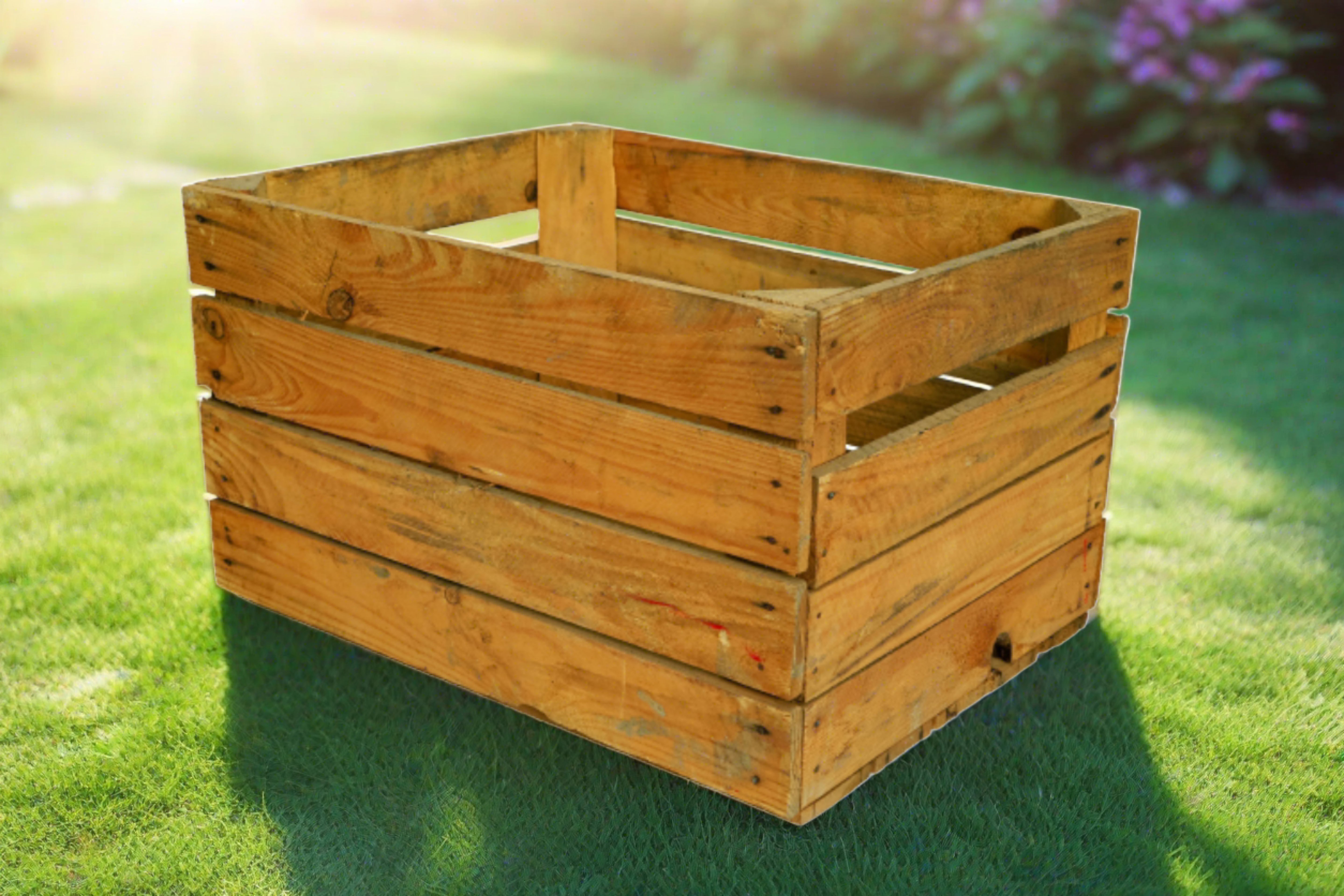 Originale Holzkiste "Pol Ohne Alt" 50x40x30 cm / Obstkiste / Dekokiste / Gartenkiste- HolzRepublik