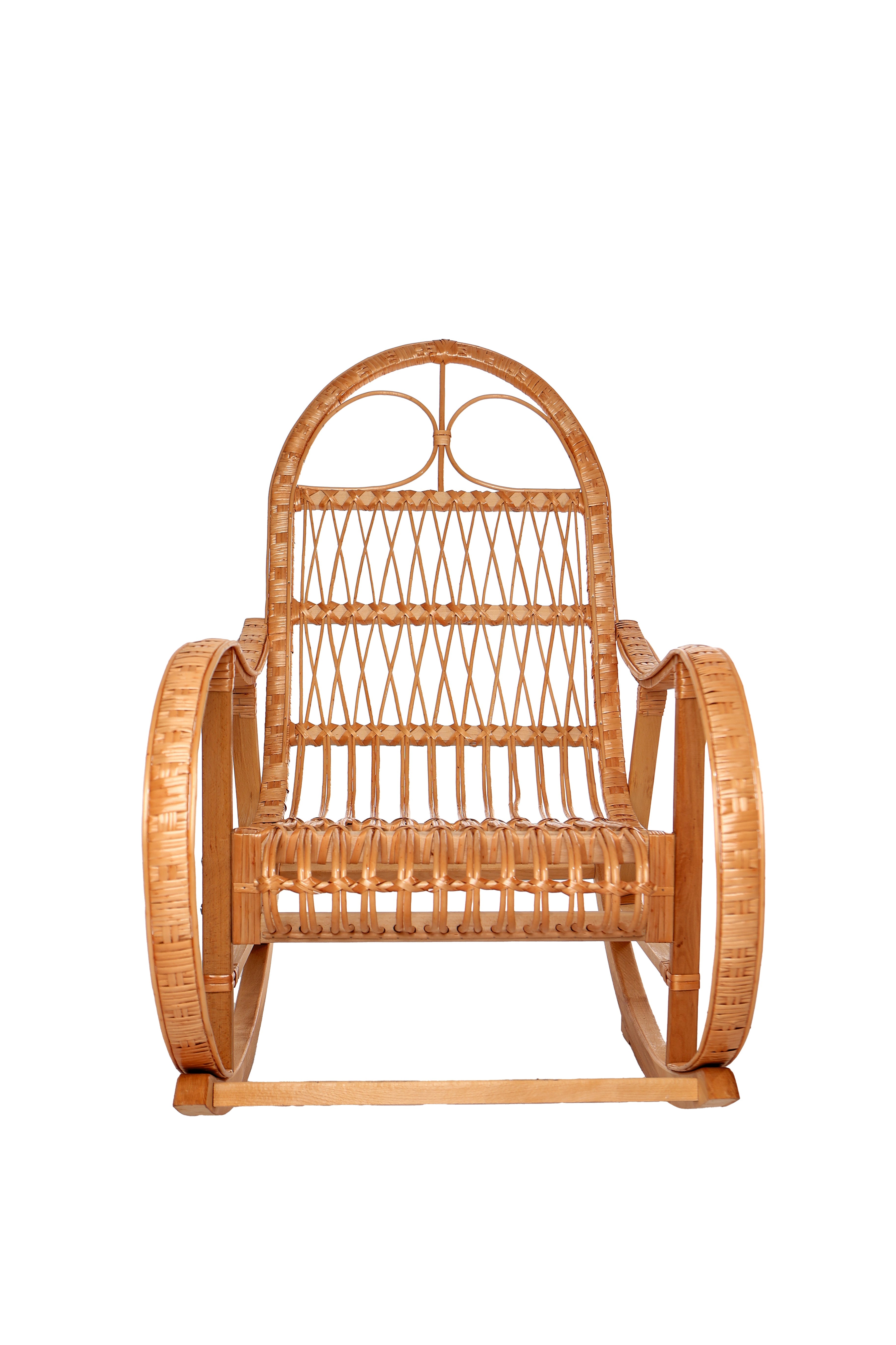 Schaukelstuhl aus Rattan - Natur- HolzRepublik