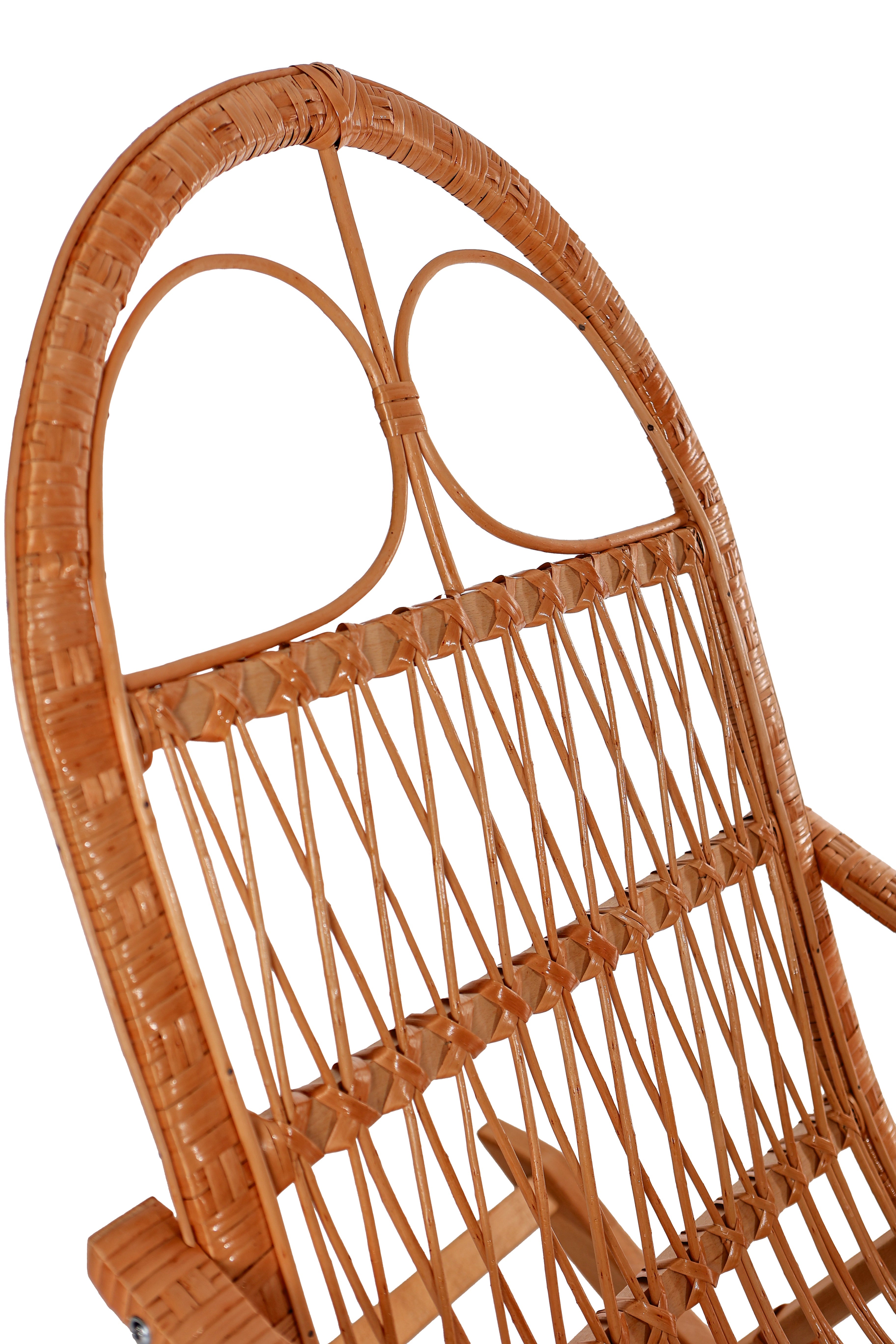 Schaukelstuhl aus Rattan - Natur- HolzRepublik