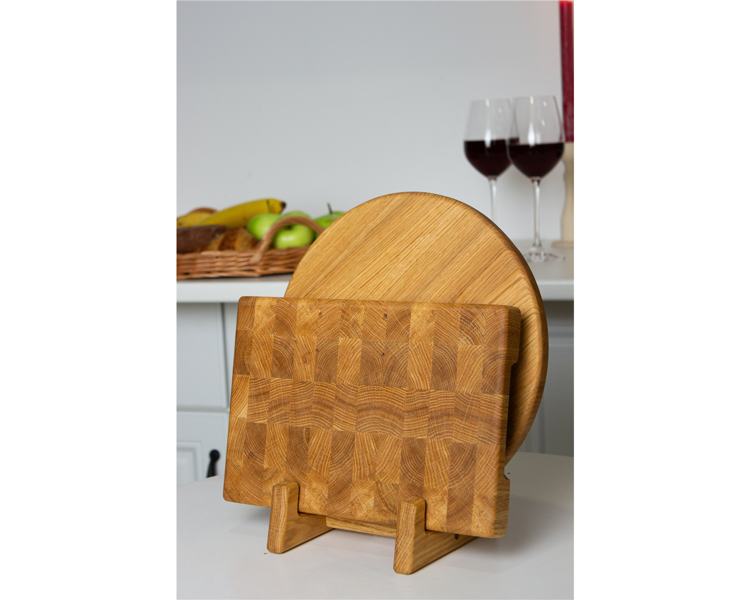 Set aus Küchenbrettern mit Ständer- HolzRepublik