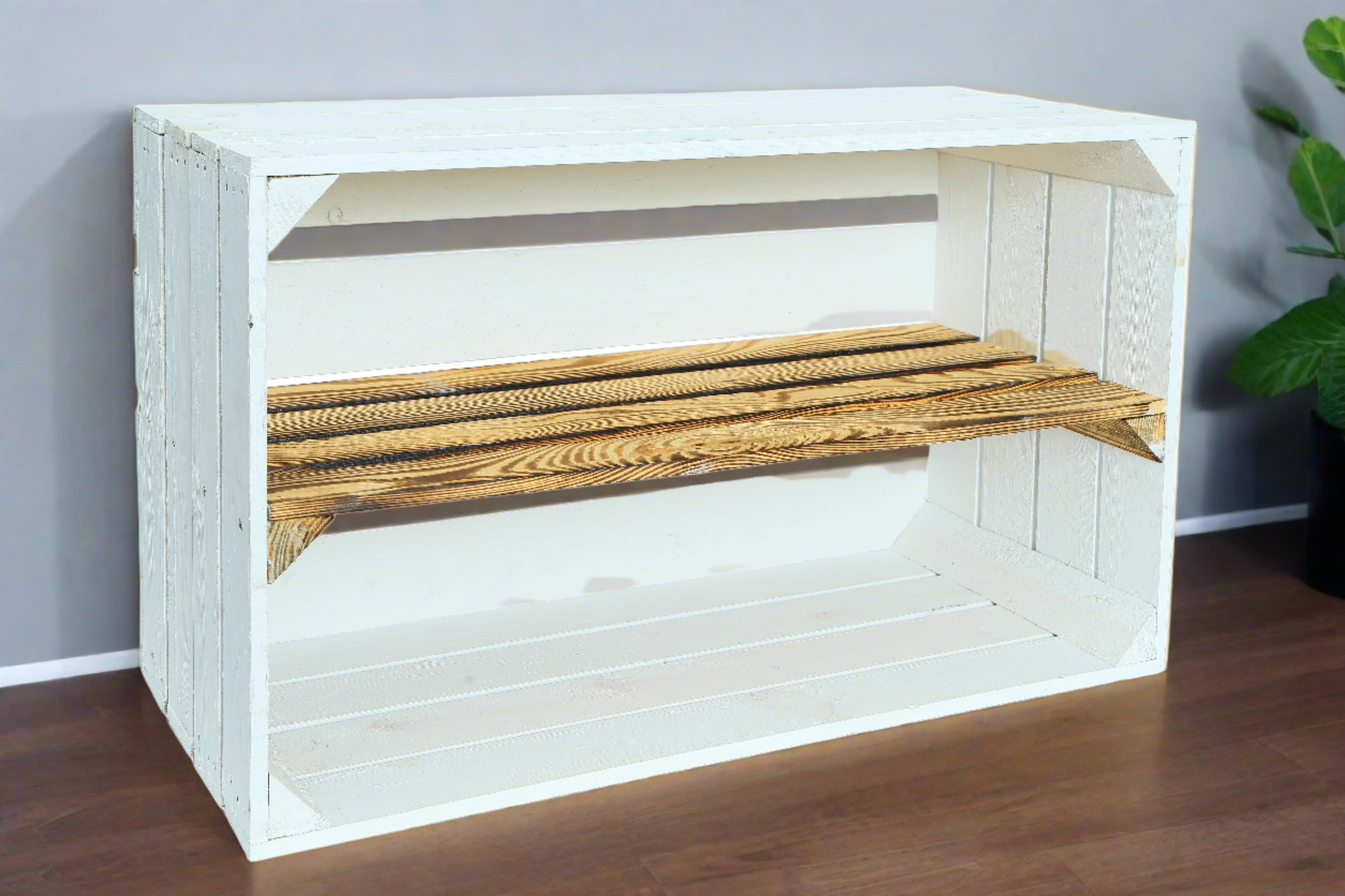 Neue Holzkiste SchuhBreit 68x40,5x31 cm- HolzRepublik