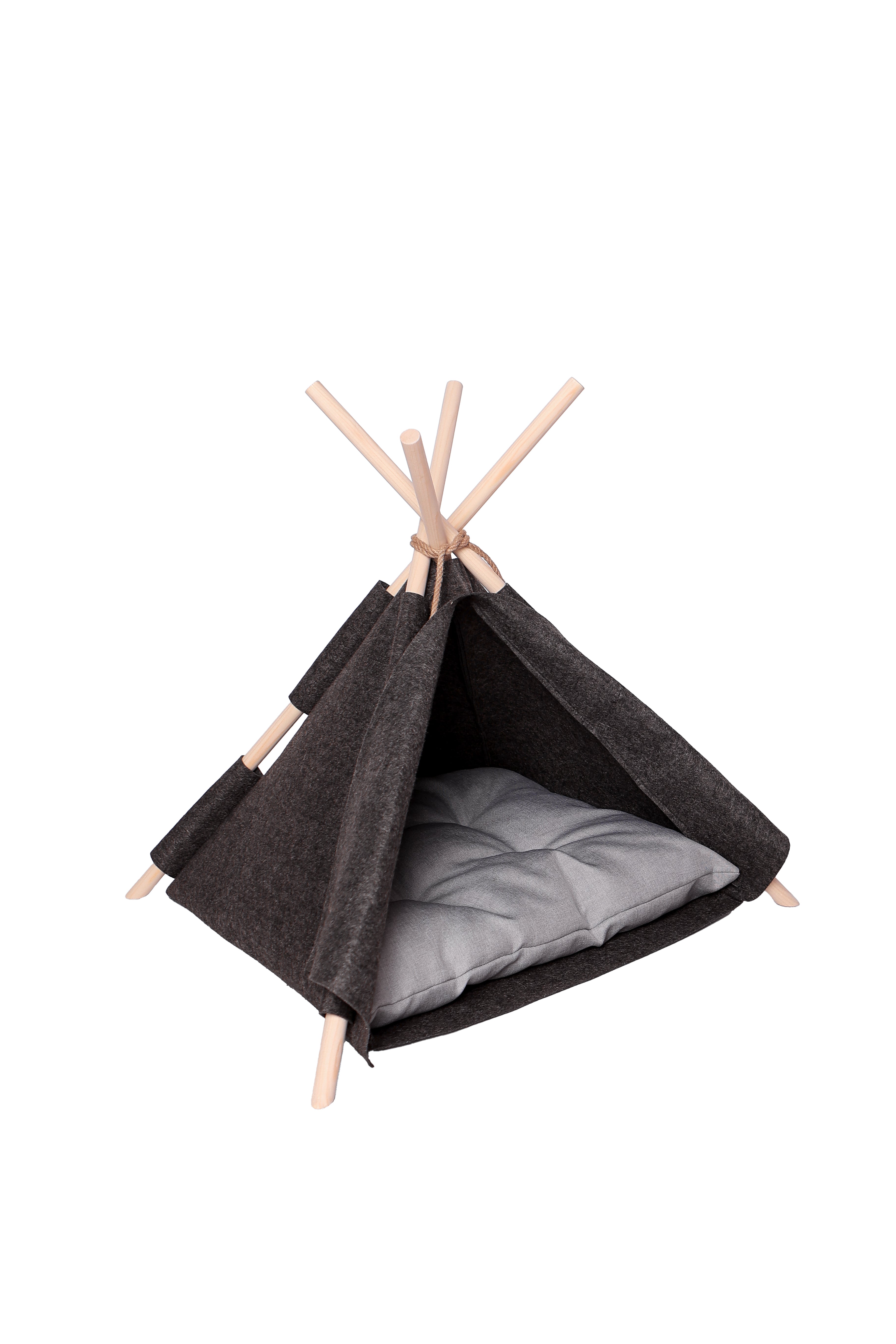 Wigwam für Hunde und Katzen / Hundezelt / Hundetipi & Katzentipi / Hundehöhle / Hundehütte / Tierzelt- HolzRepublik