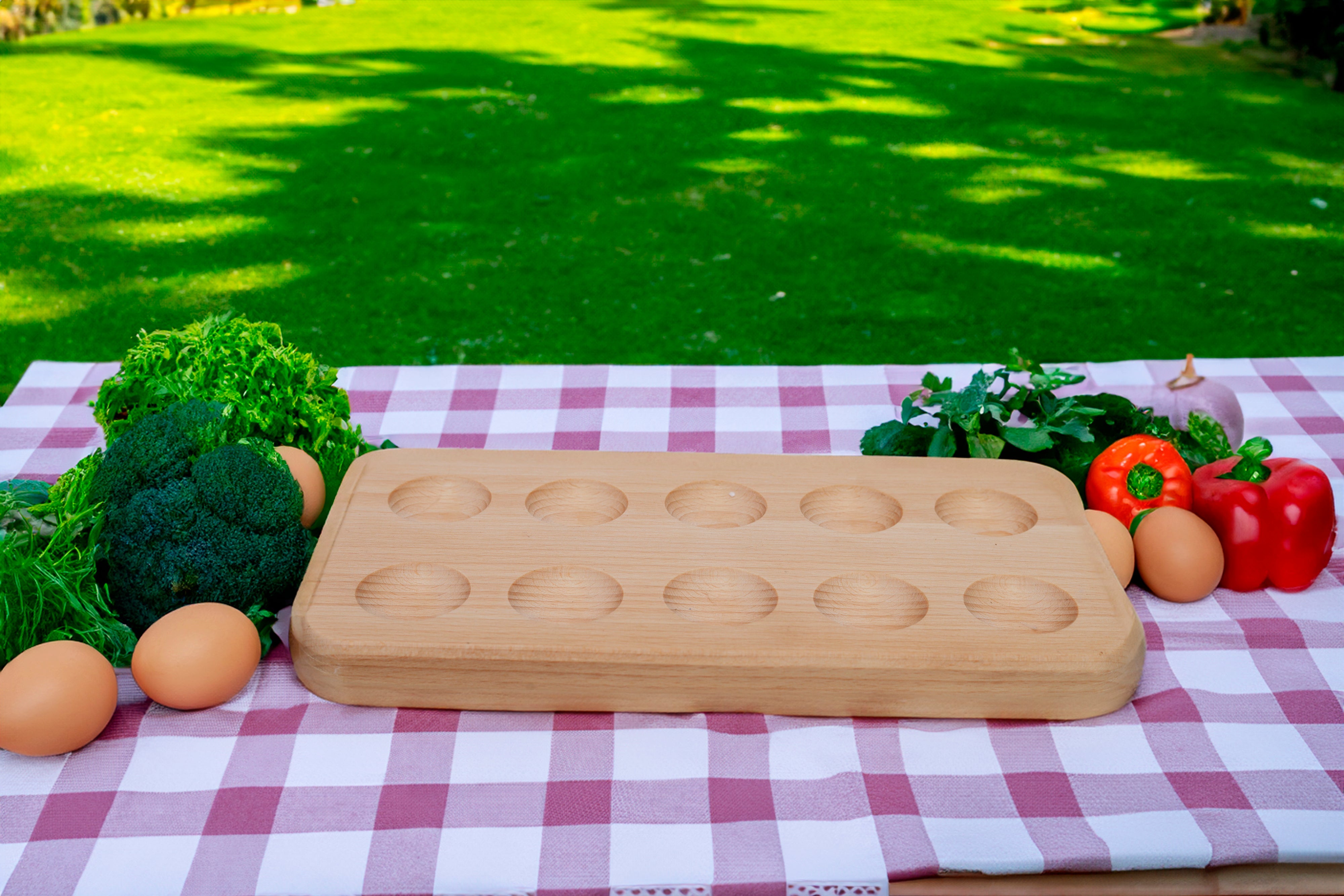   Eierhalter / Eieruntersetzer aus Buchenholz- HolzRepublik