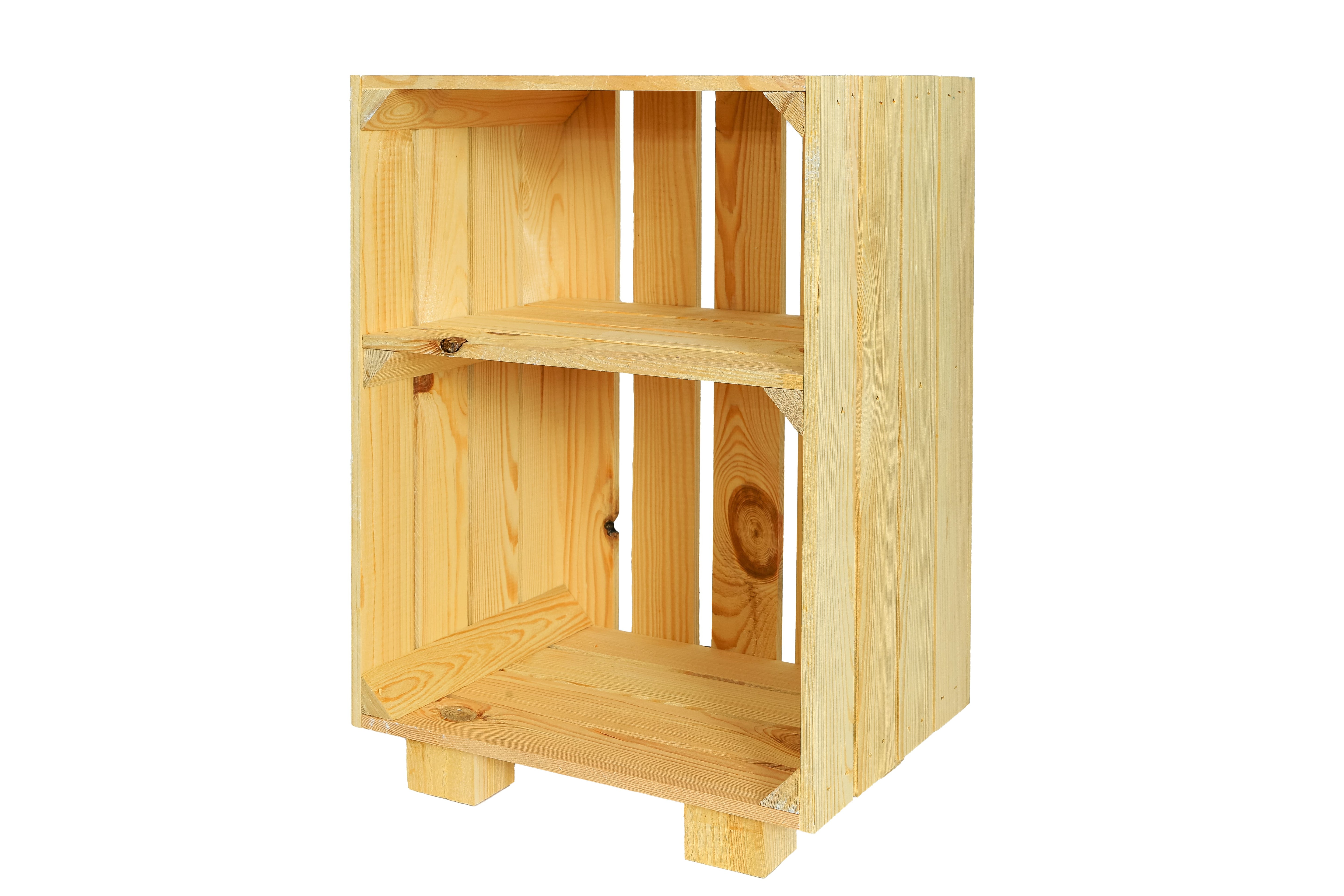    Neue Holzkiste BettyNachttisch 30,5x40x54cm - natur- HolzRepublik