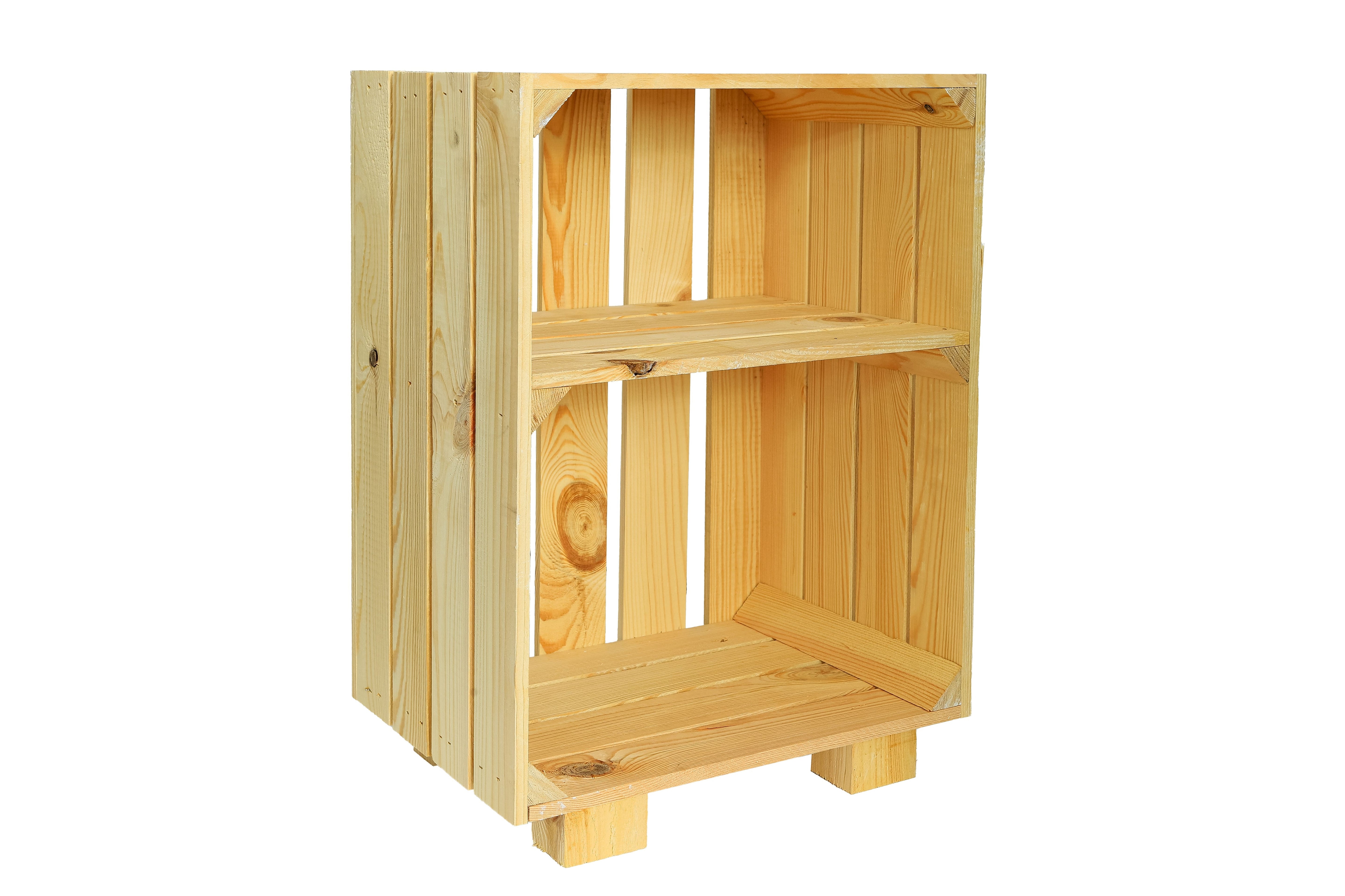    Neue Holzkiste BettyNachttisch 30,5x40x54cm - natur- HolzRepublik