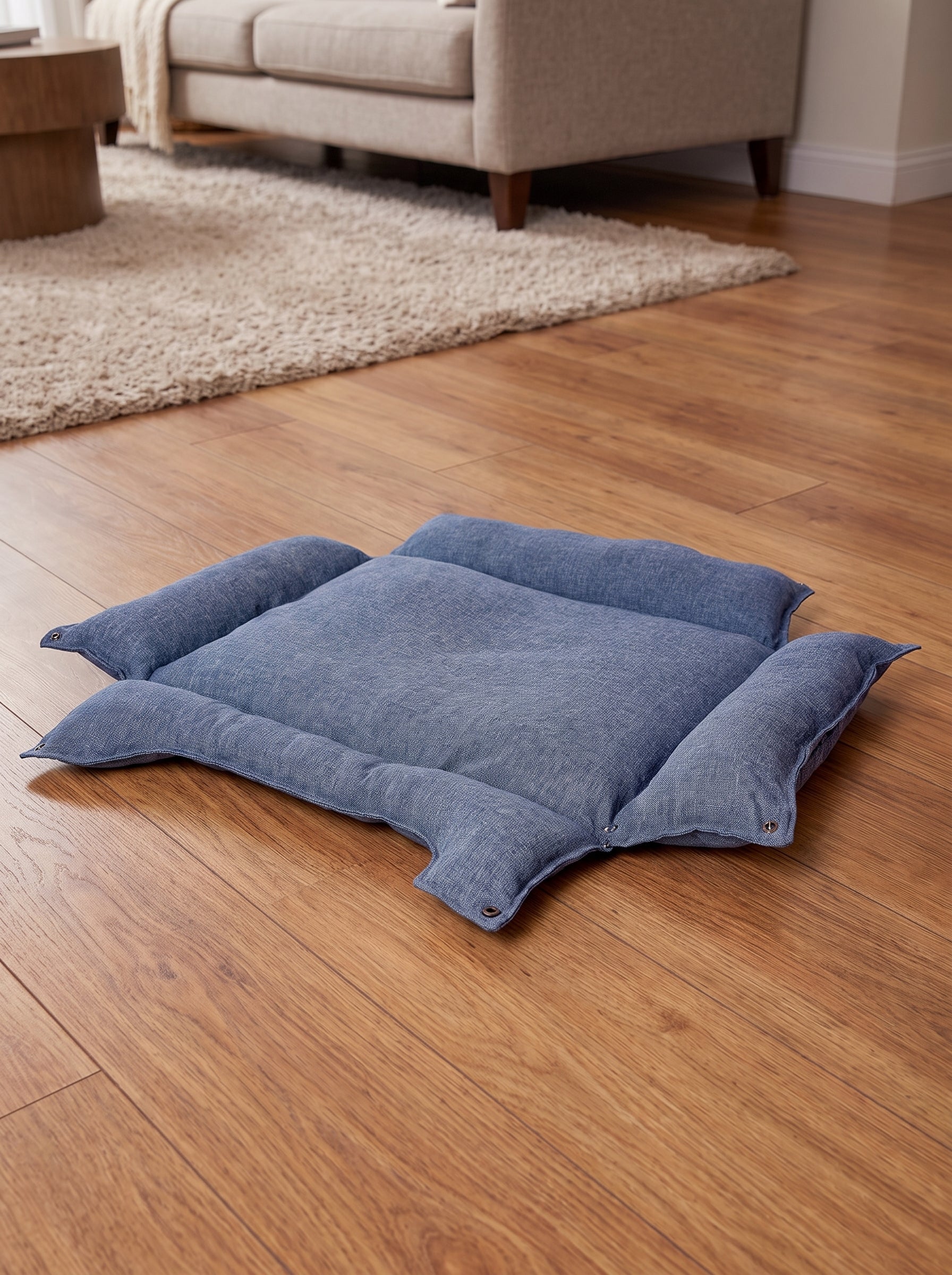 Faltbares Hundebett & Hundekissen 2-in-1 | Weiches Hundebett für Zuhause, Auto und Reisen
