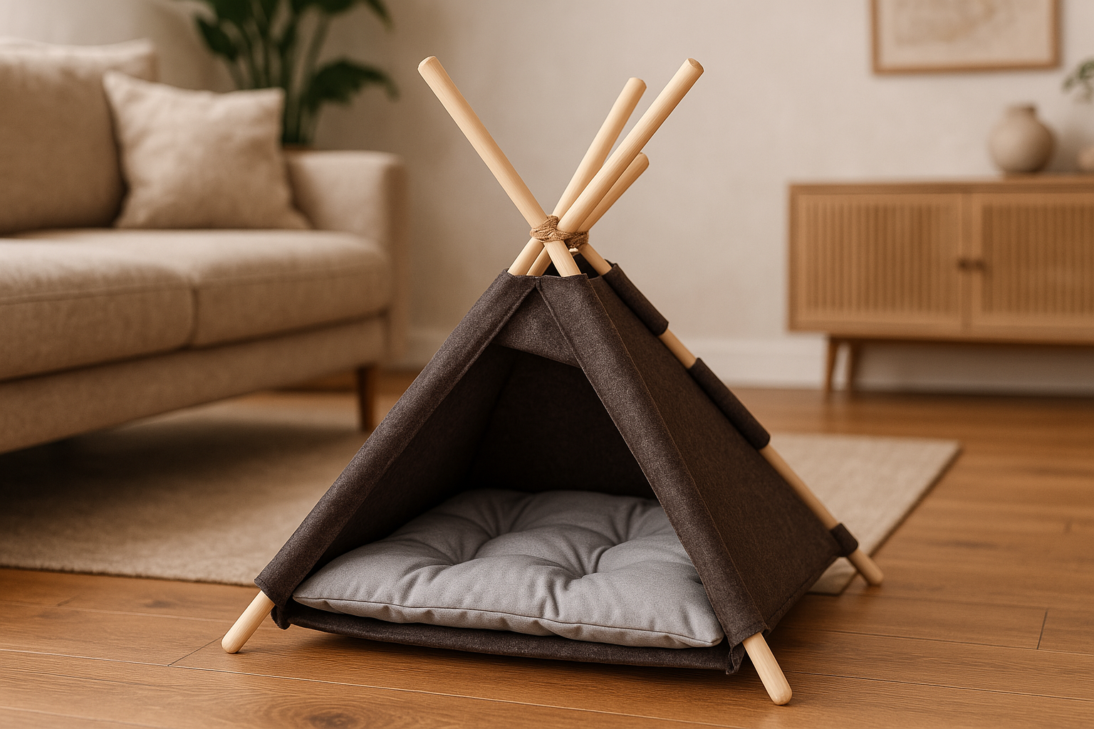Wigwam für Hunde und Katzen / Hundezelt / Hundetipi & Katzentipi / Hundehöhle / Hundehütte / Tierzelt