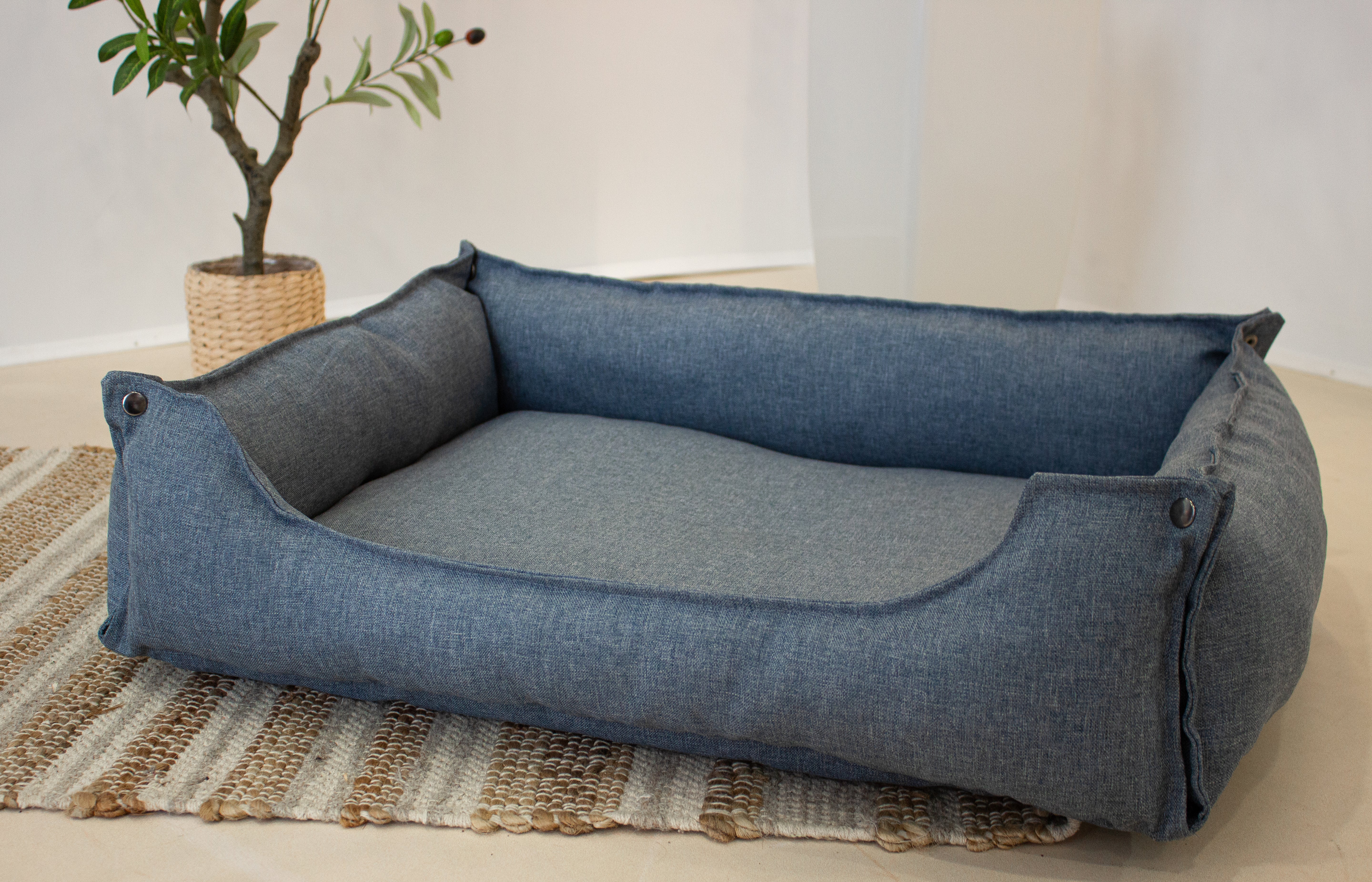    Hundebett Jeans-Blau- HolzRepublik