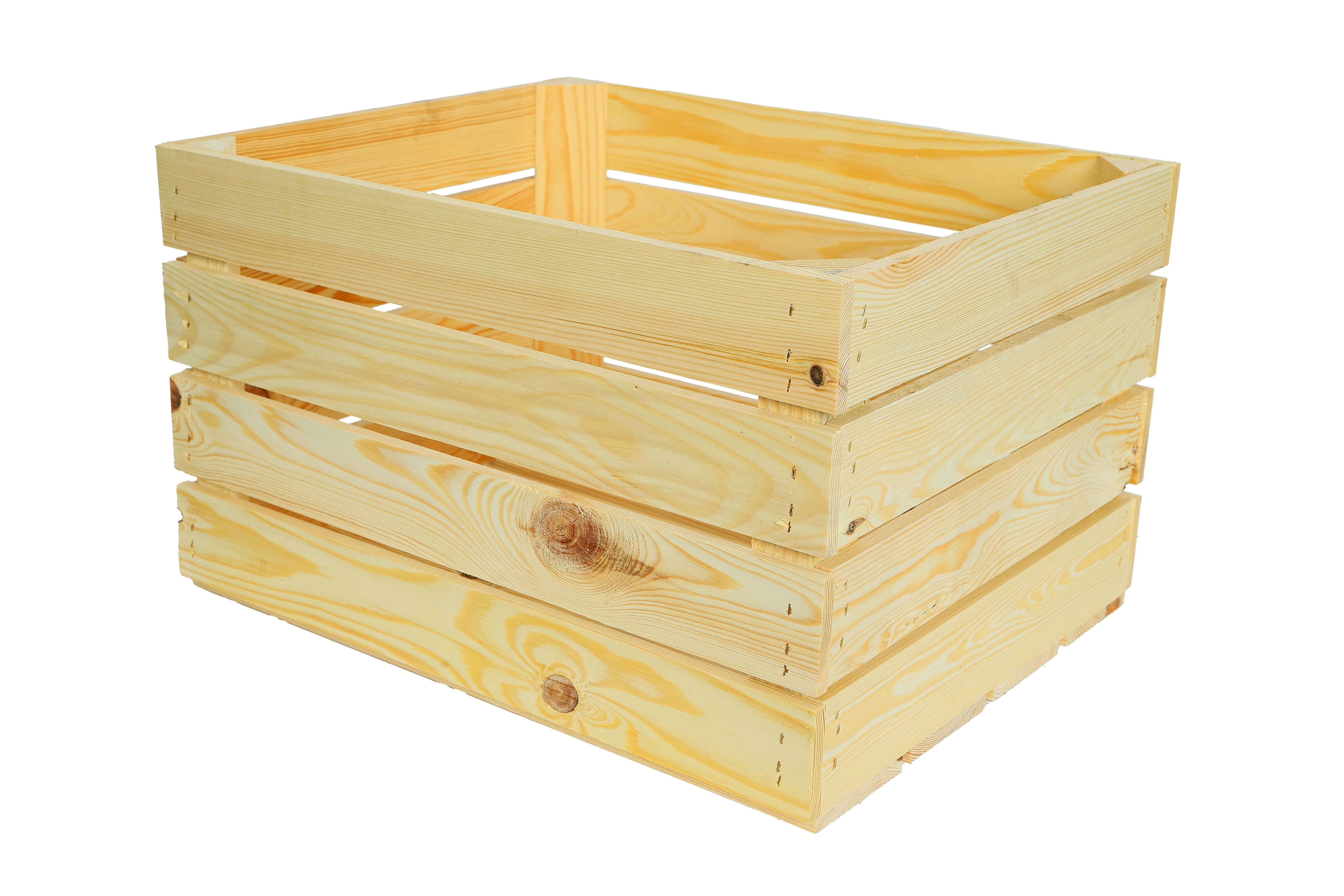    Neue Holzkiste Pol 50x40x29 cm - natur- HolzRepublik