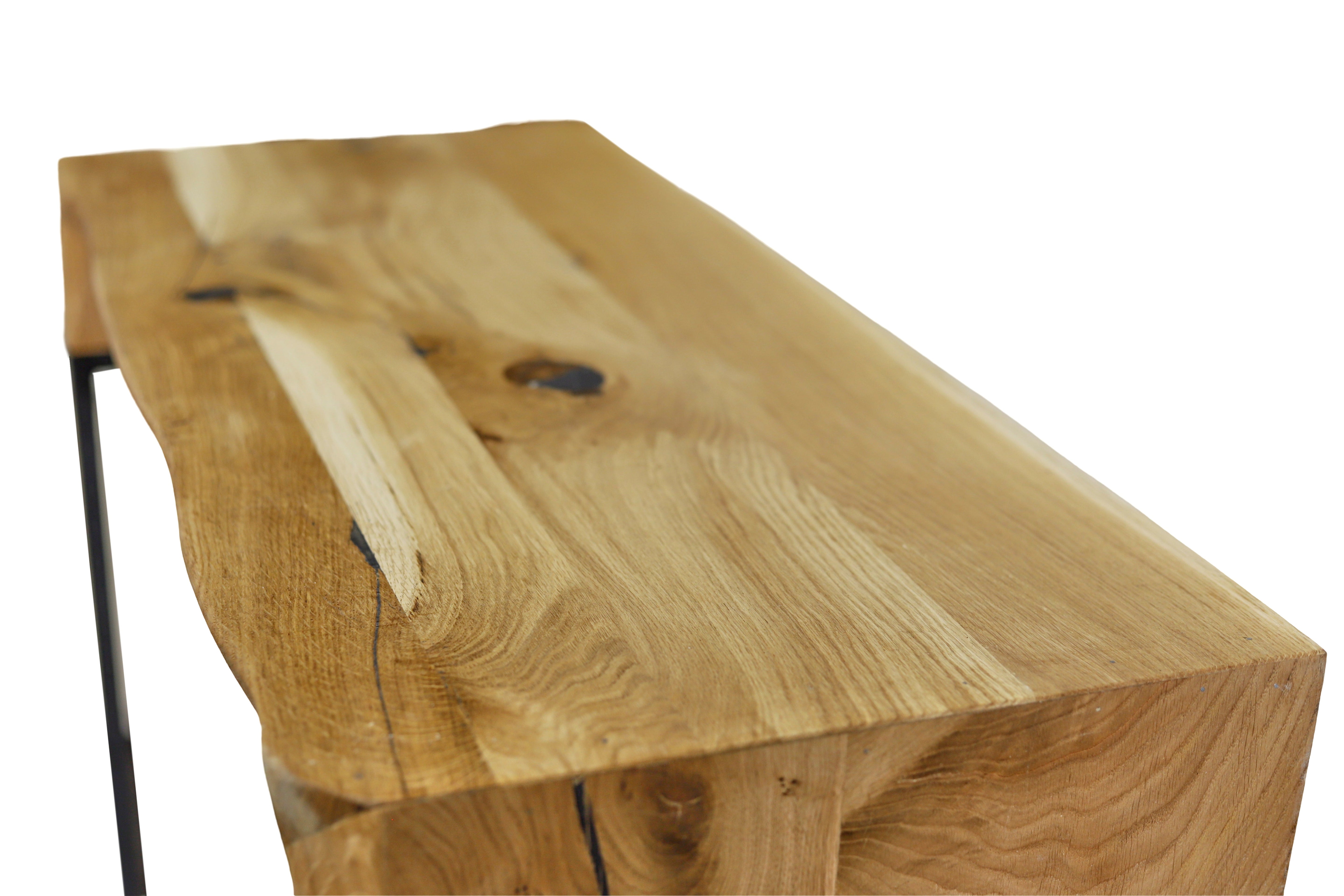    Rustikaler Waschtisch aus Eichenholz / Bad-Waschtisch / Waschbecken-Konsole- HolzRepublik