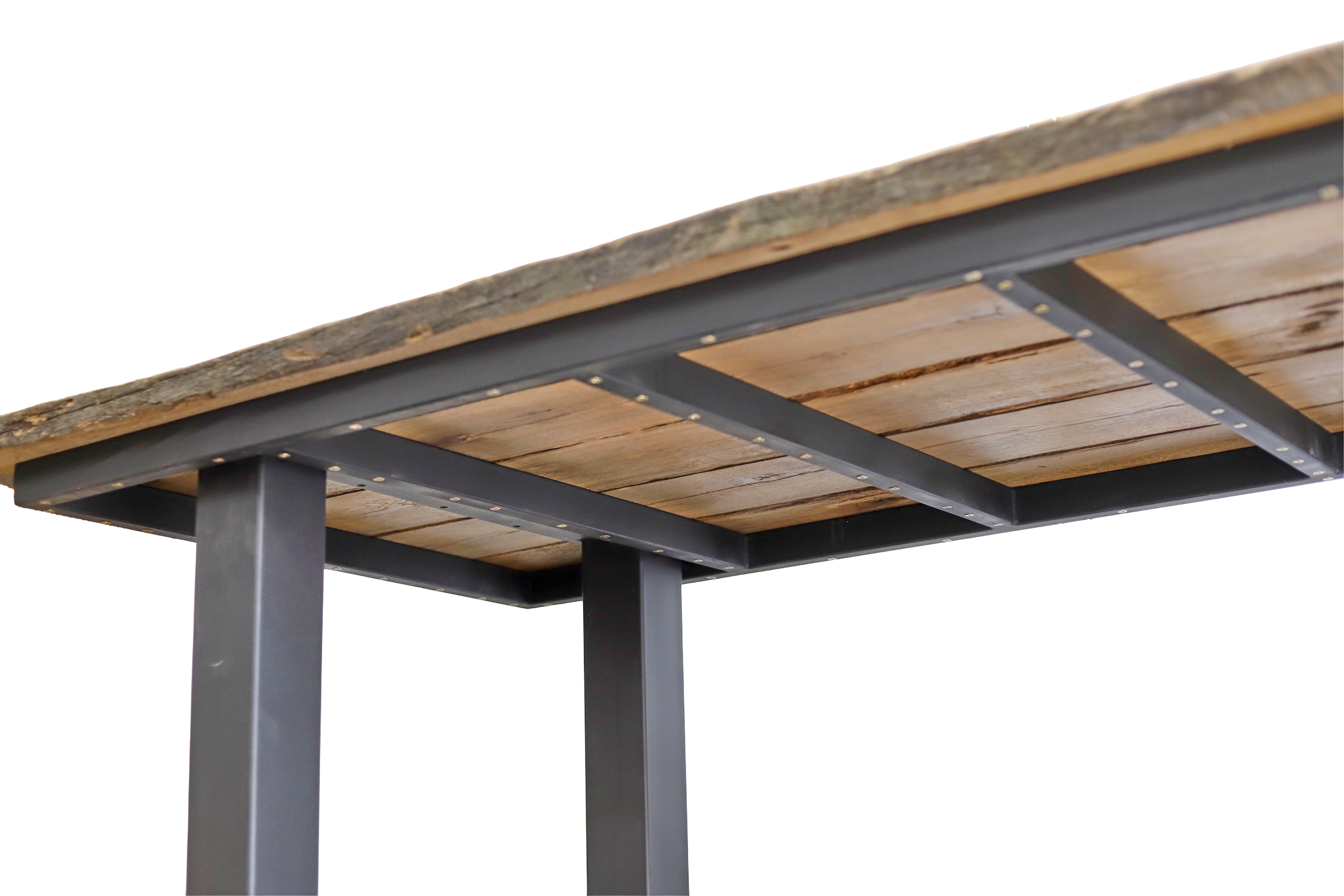    Esstischplatte aus alten originalen Holzbalken / Holztischplatte- HolzRepublik