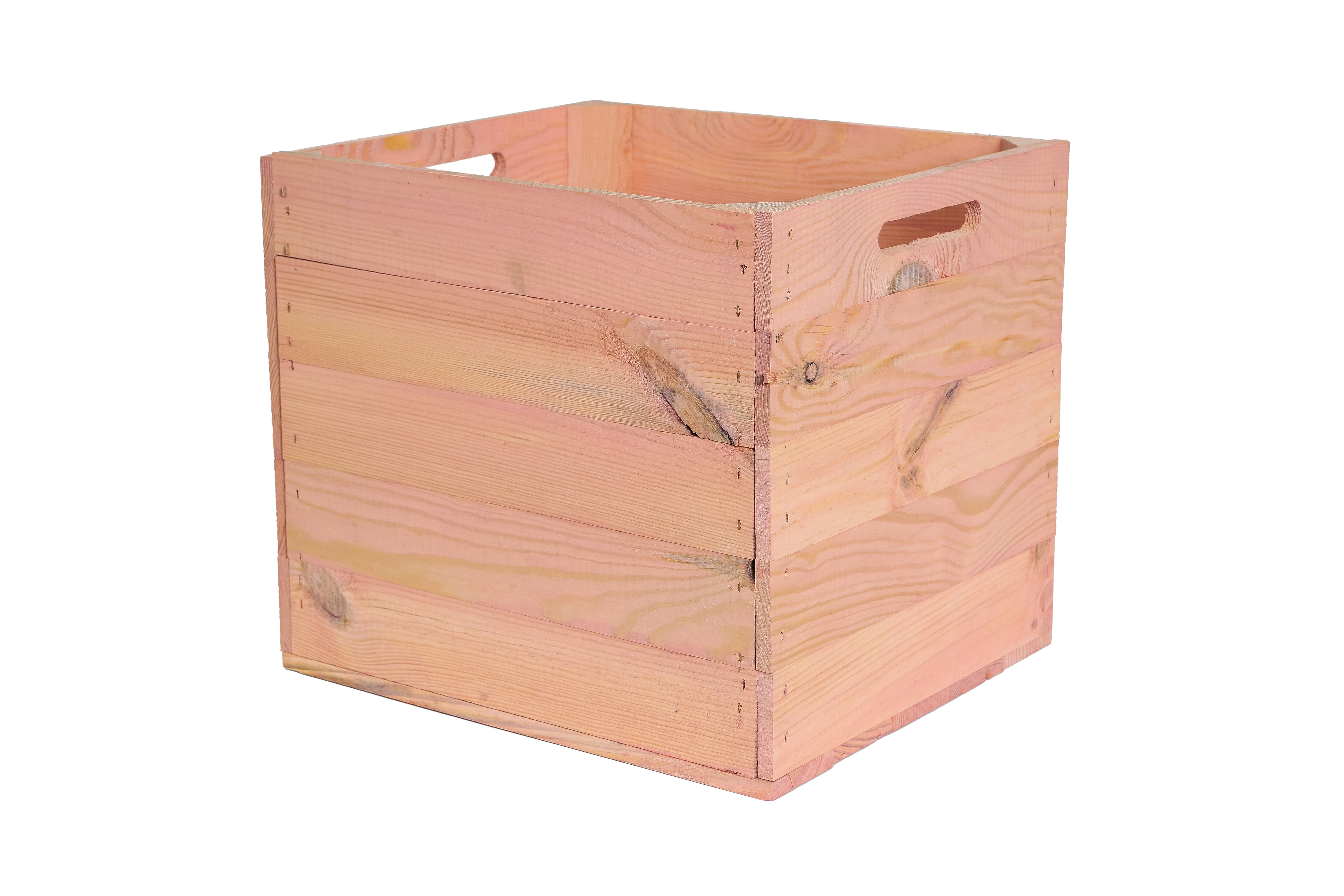    Neue Holzkiste Kallax 32x37,5x32,5 cm - Rosa /  Fach aus Holz für ein IKEA-Regal / Aufbewahrungskiste / Einschubkiste- HolzRepublik