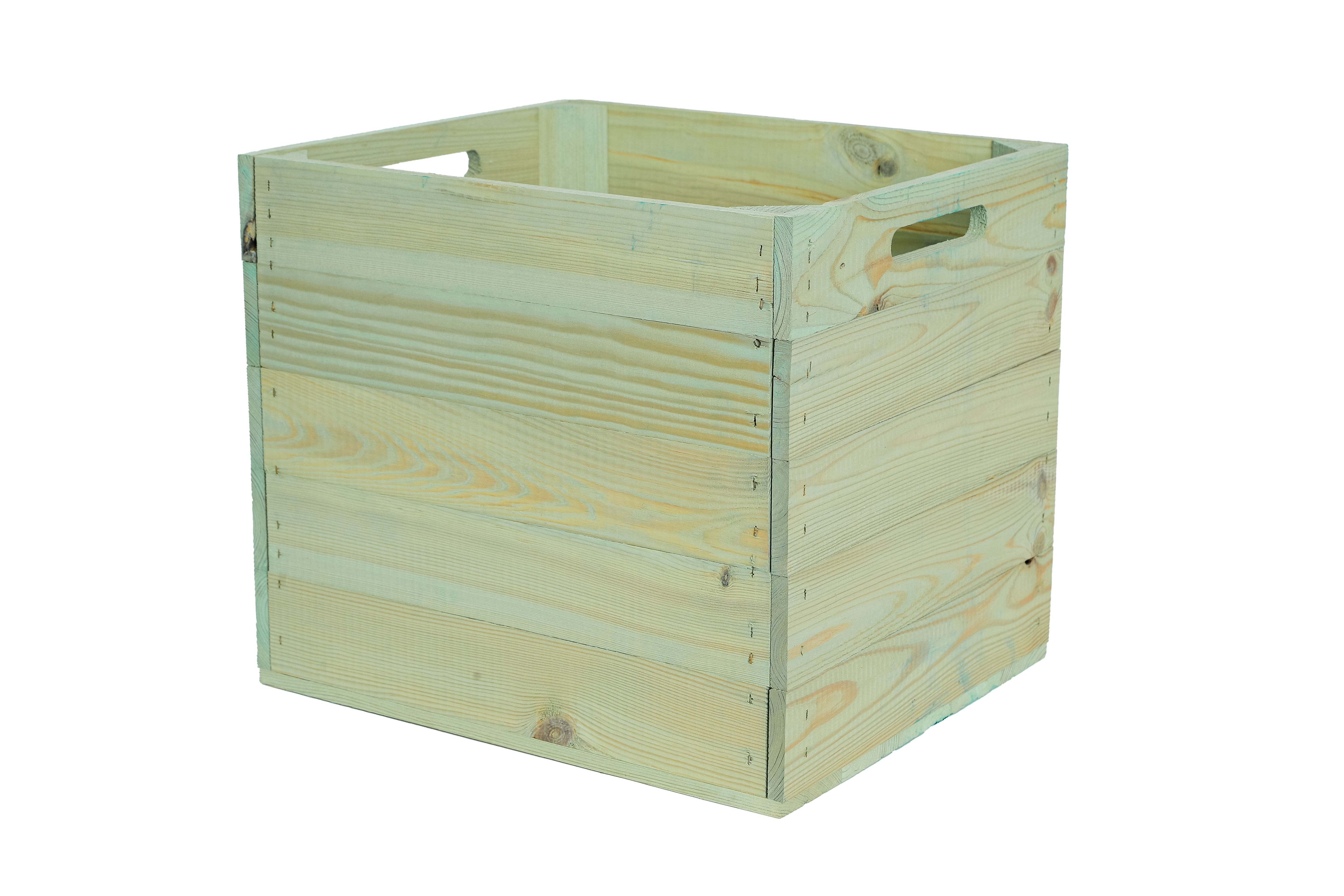    Neue Holzkiste Kallax 32x37,5x32,5 cm - Grün /  Fach aus Holz für ein IKEA-Regal / Aufbewahrungskiste / Einschubkiste- HolzRepublik