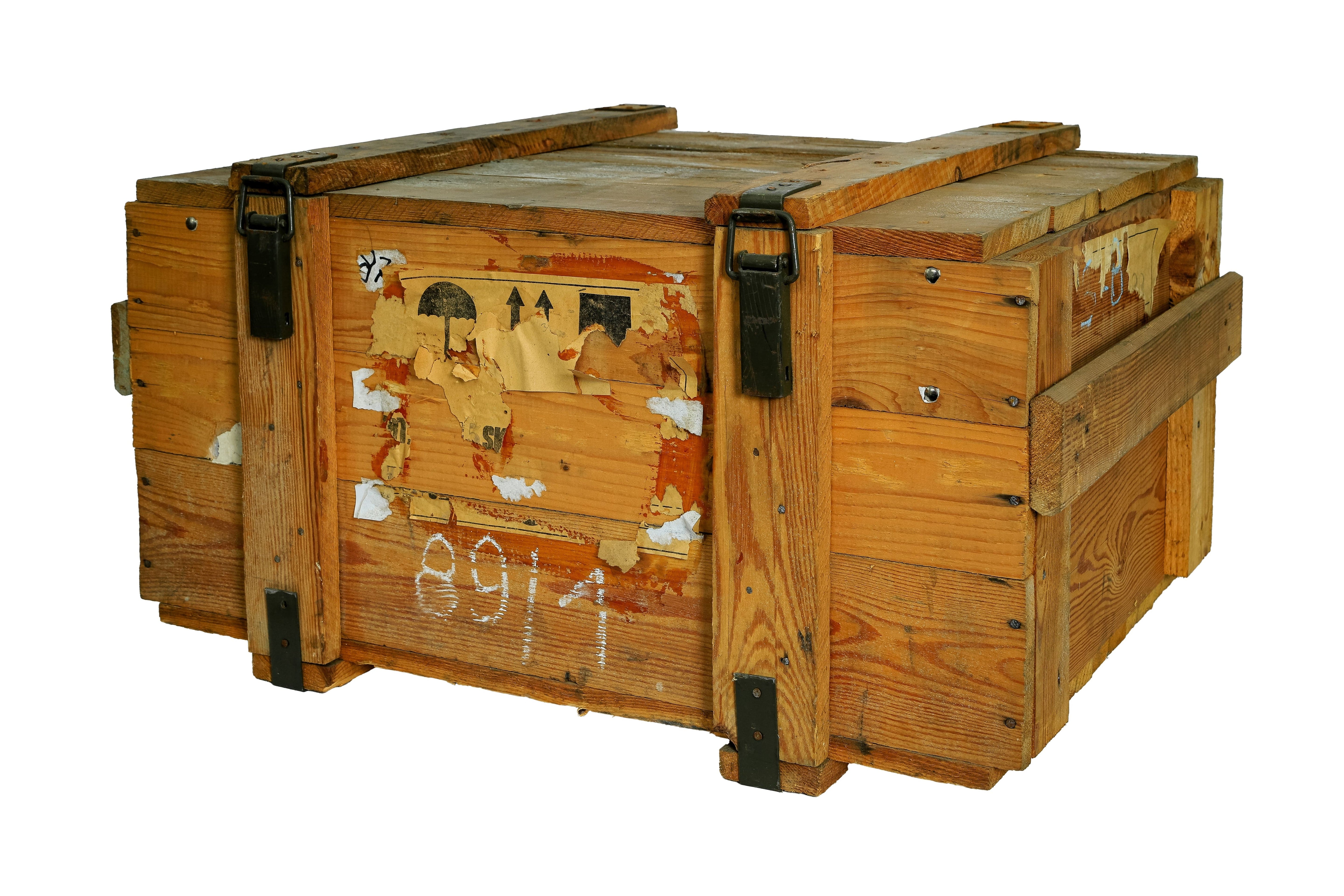    Große Munitionskiste Natur / Transporttruhe / Munitruhe / Munitionstruhe / Militärkiste / Armeekiste- HolzRepublik