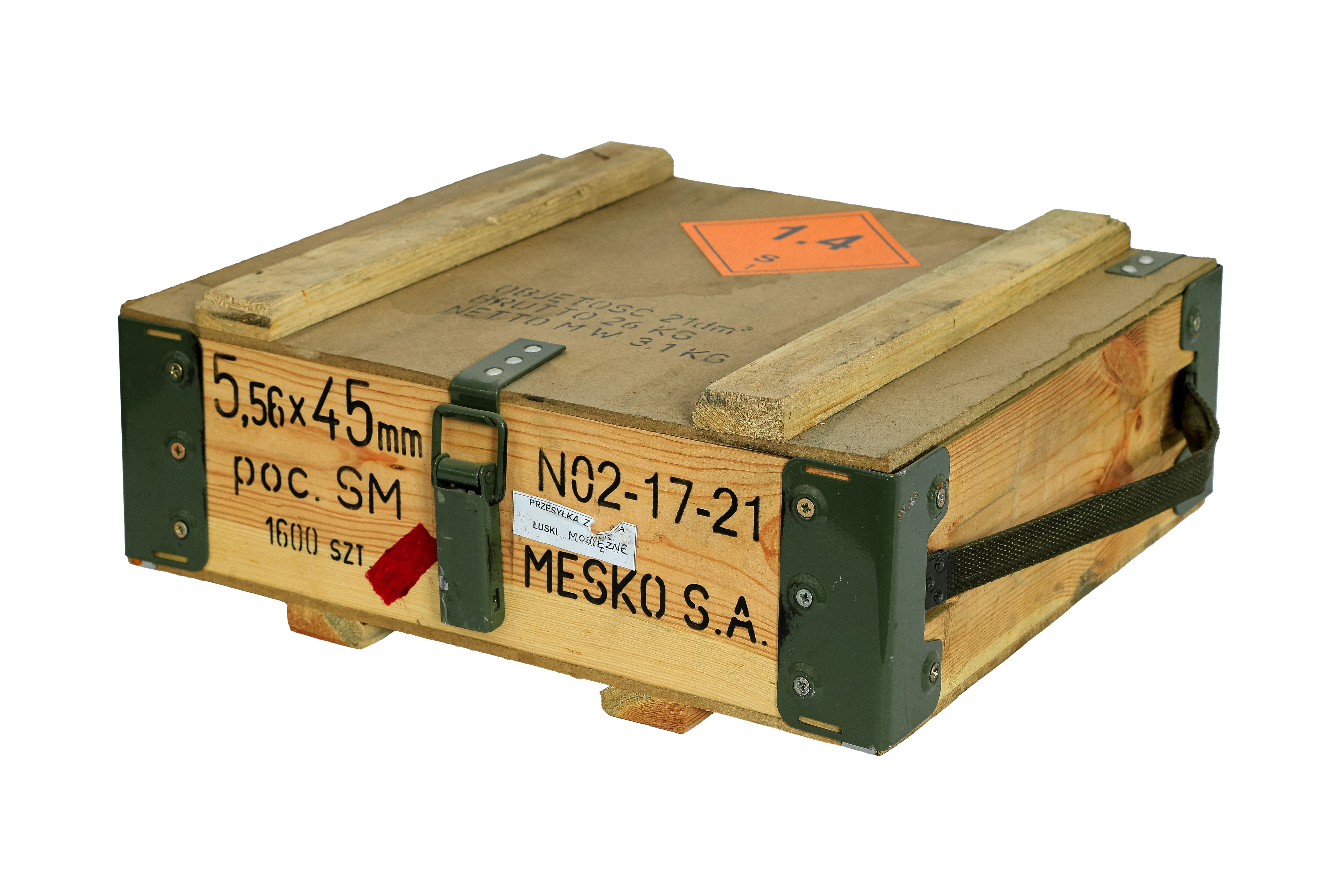    Munitionskiste Slepe 40x35x15cm - natur / Munitruhe / Transportkiste / Militärkiste / Armeekiste- HolzRepublik