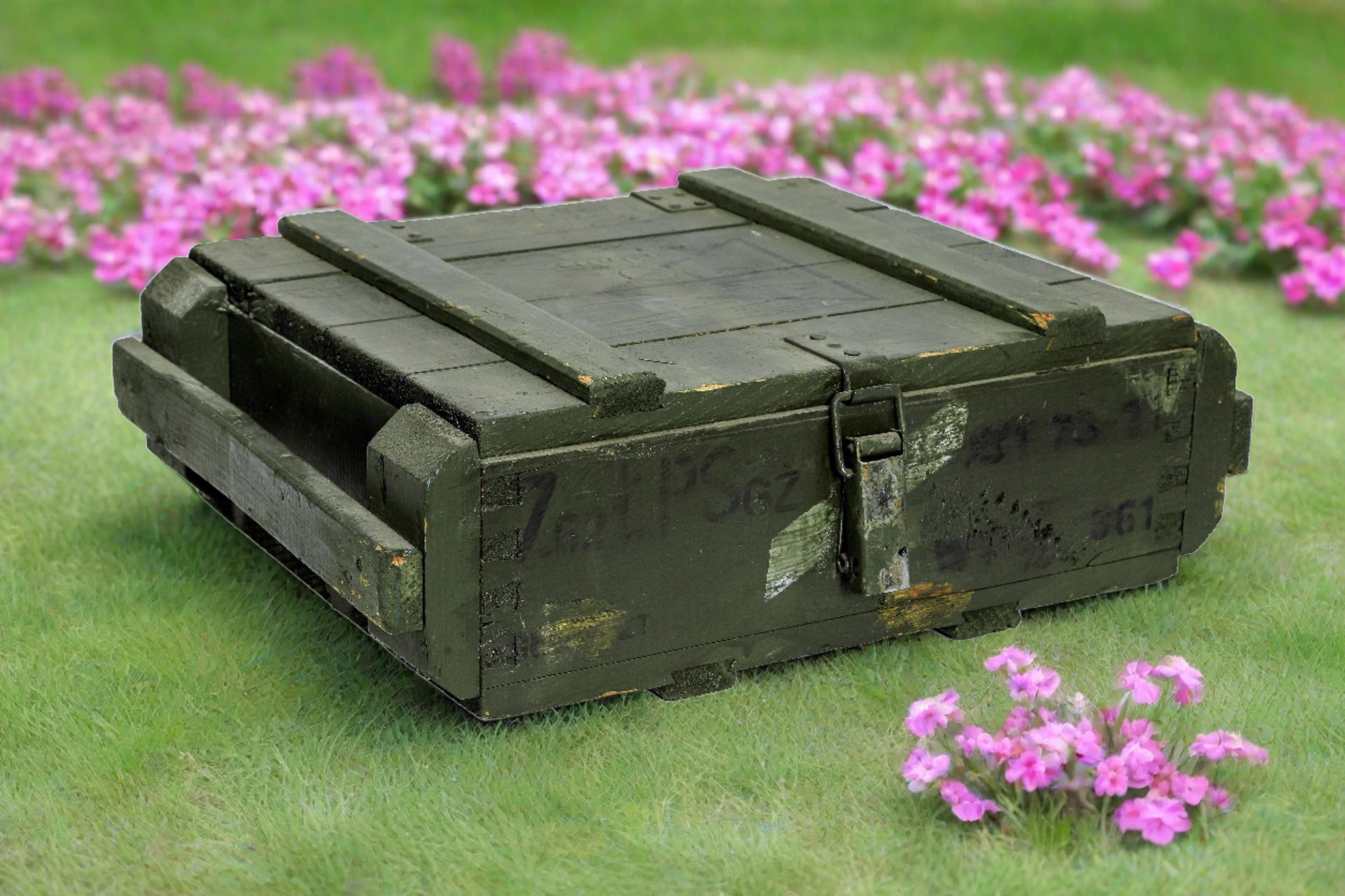    Munitionskiste T45 Grün / Munitruhe / Transportkiste- HolzRepublik