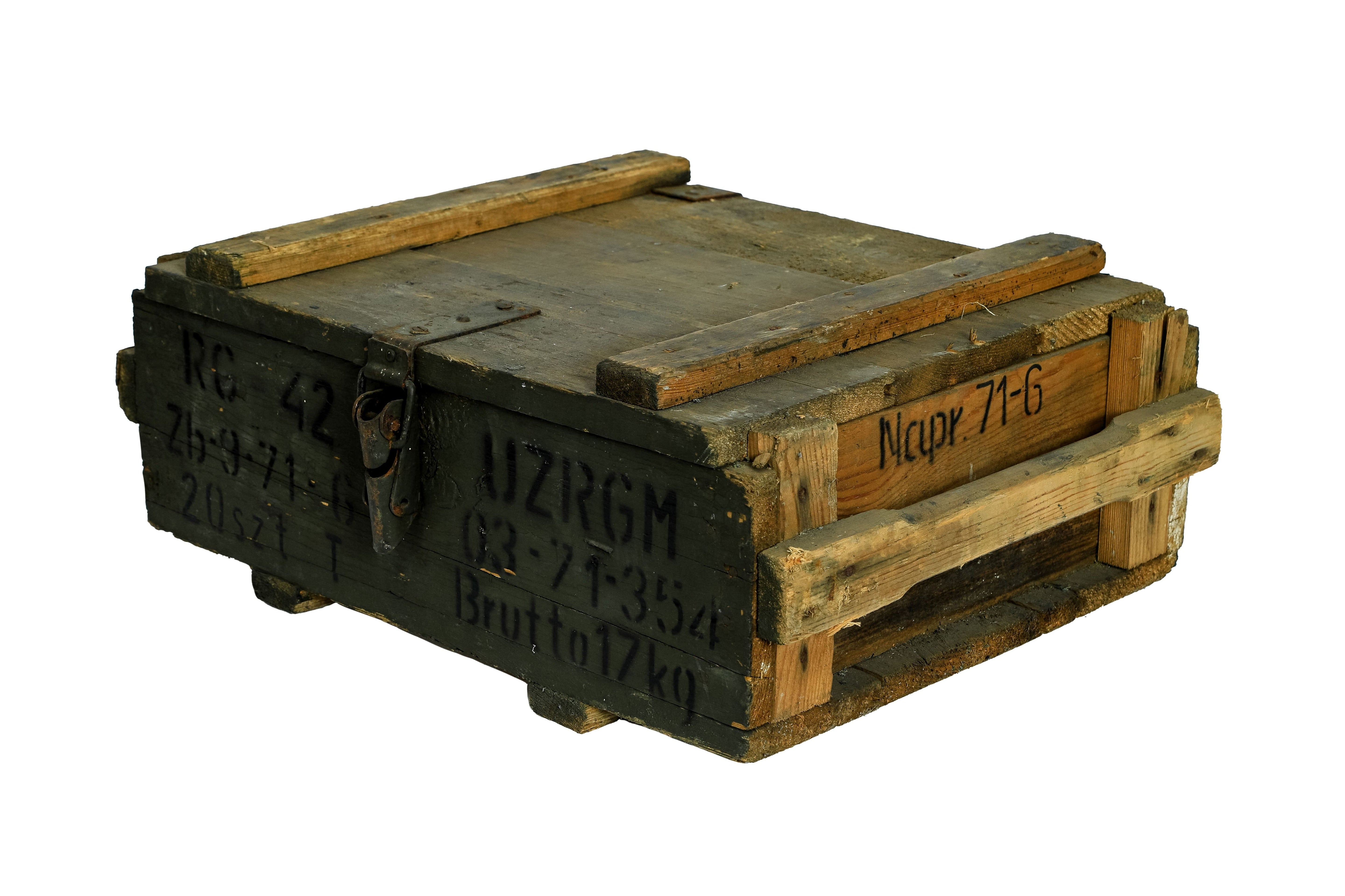    Munitionskiste "Transport" / Munitruhe / Transportkiste / Militärkiste / Armeekiste- HolzRepublik