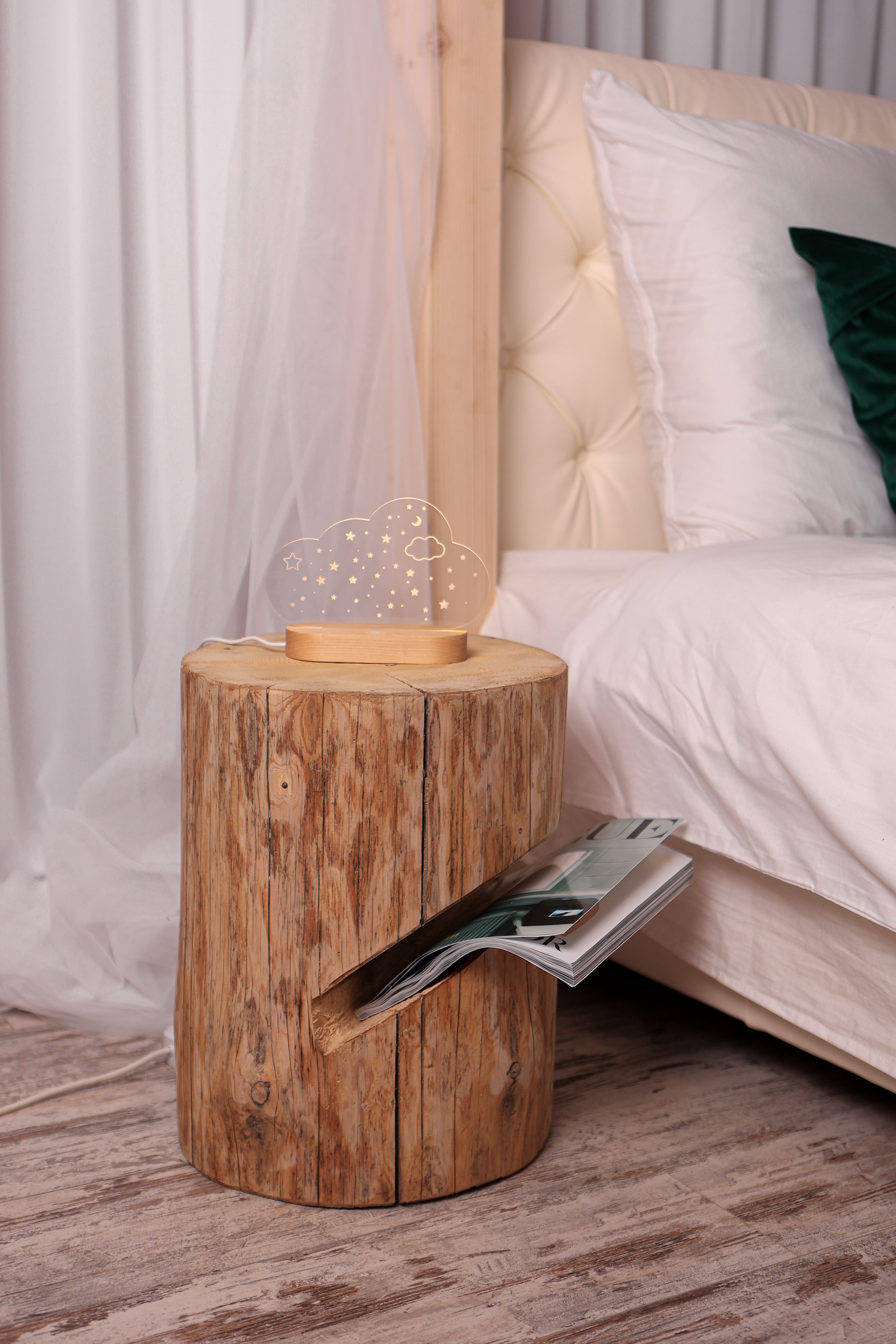    Zauberhaftes  Nachtlicht: Der Stern im Kinderzimmer- HolzRepublik