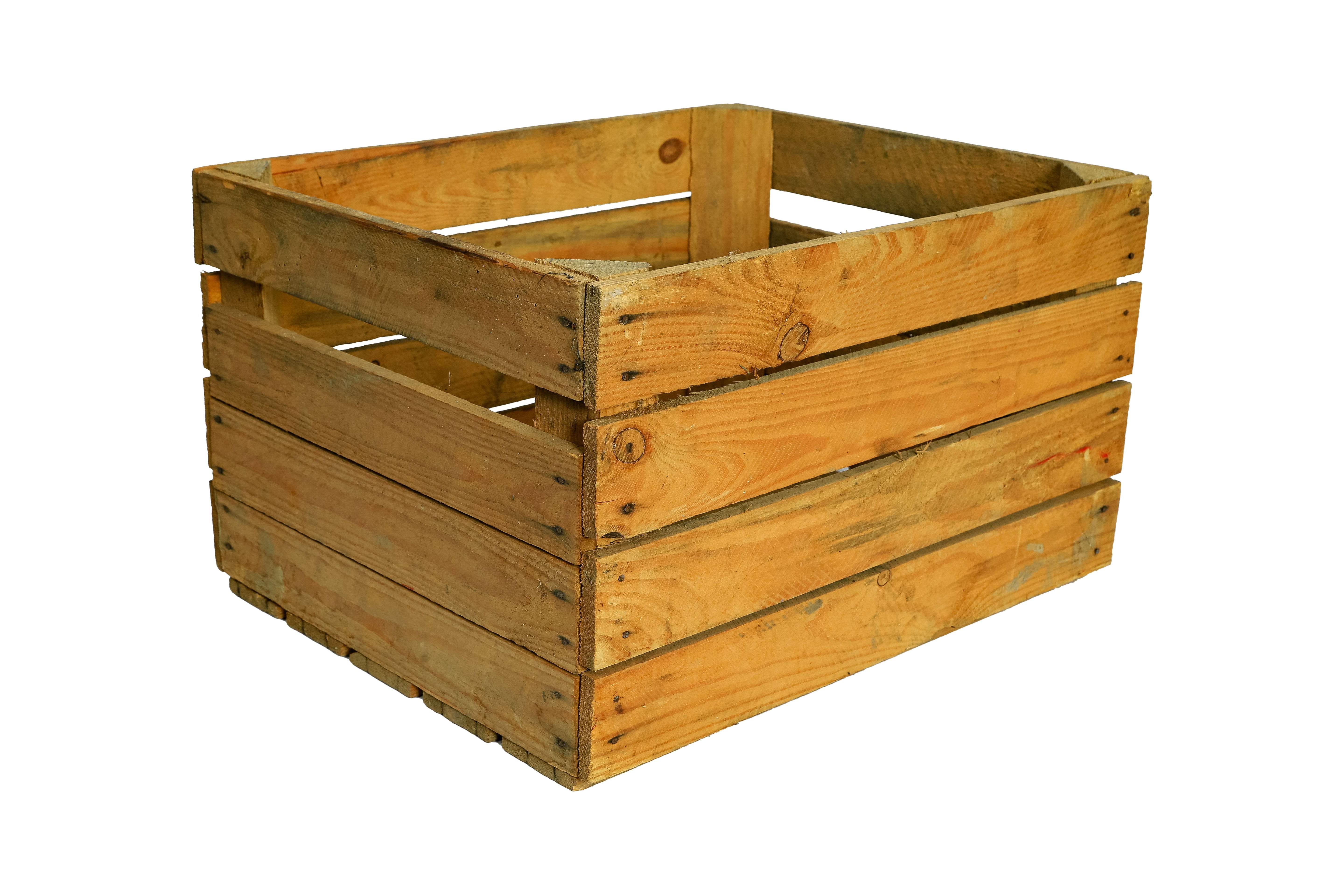    Originale Holzkiste "Pol Ohne Alt" 50x40x30 cm / Obstkiste / Dekokiste / Gartenkiste- HolzRepublik