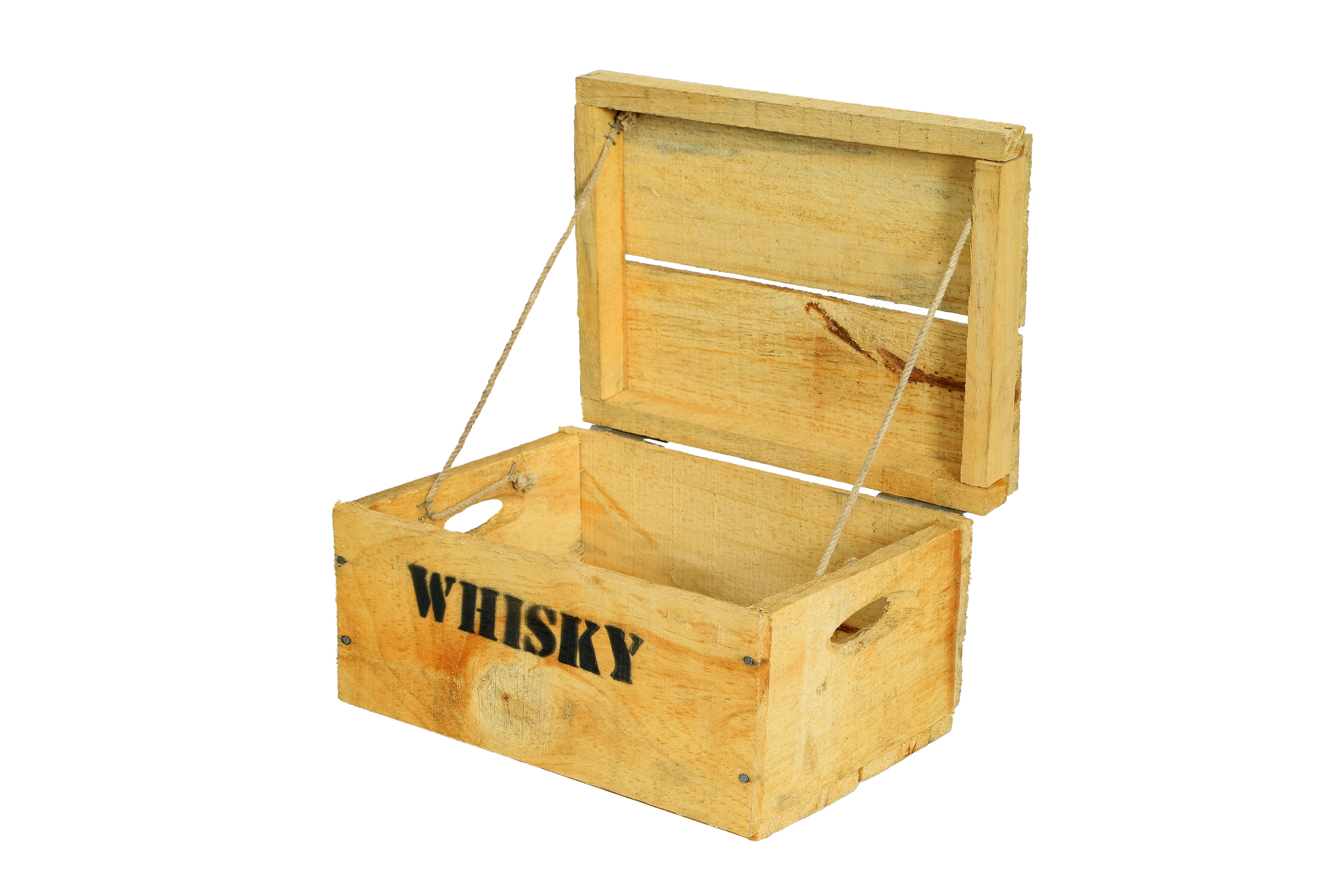    Originale Alte Holztruhe "Whisky" in verschiedenen Größen - Truhe Natur gebraucht / Altholz- HolzRepublik