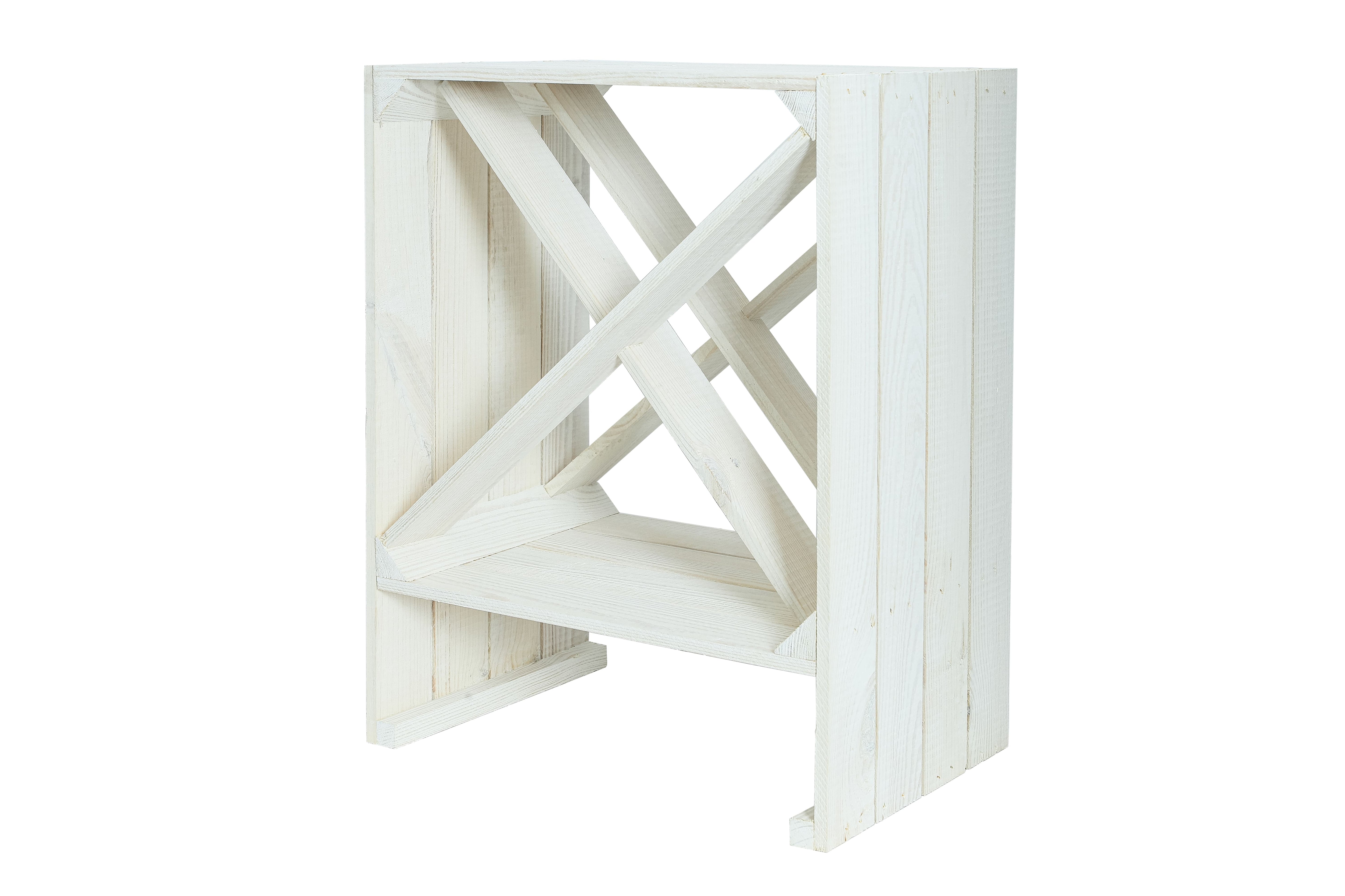    Neues Weinregal X 50x40x27 cm - weiß / Dekokiste / Weinkiste / Weinhalter- HolzRepublik