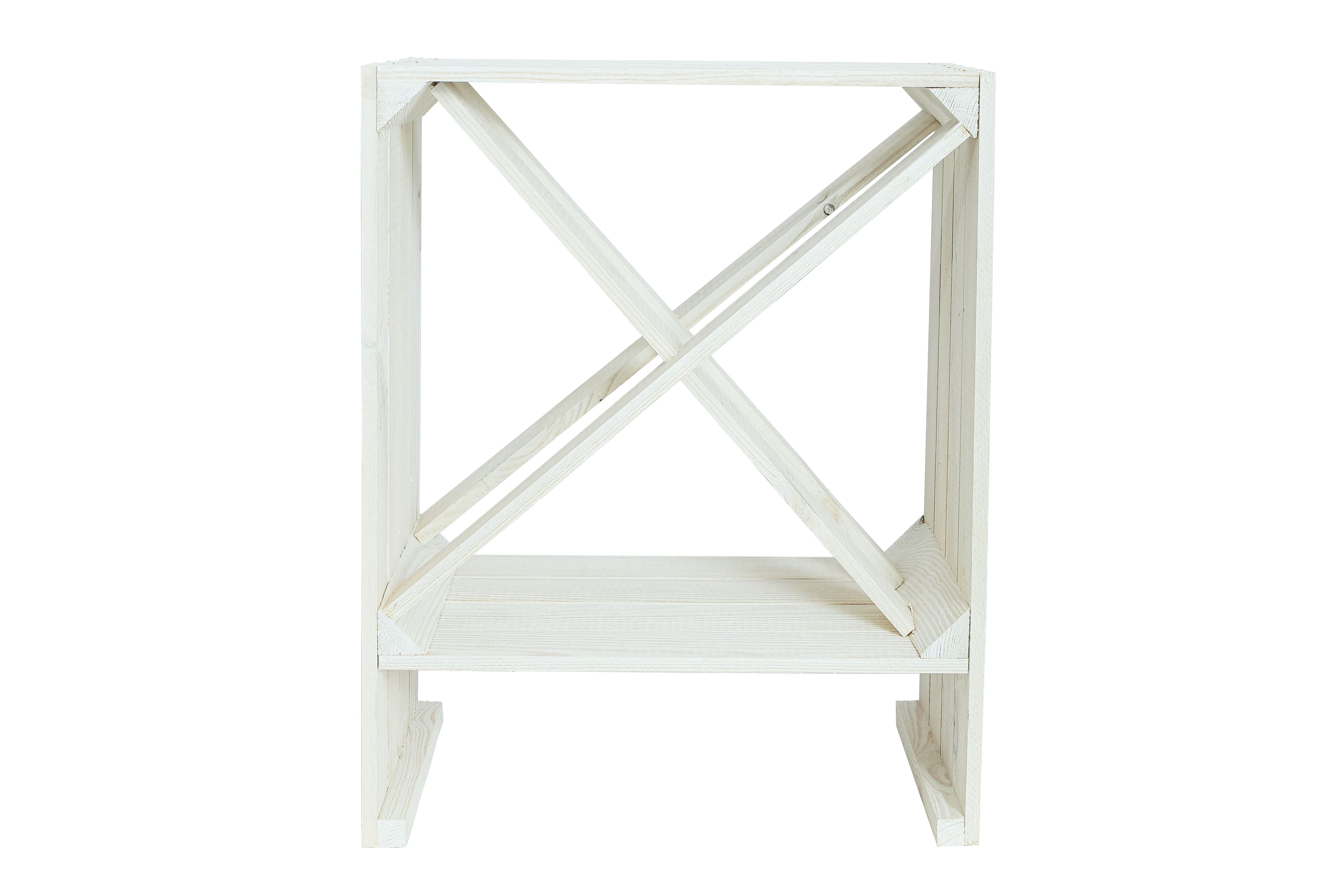    Neues Weinregal X 50x40x27 cm - weiß / Dekokiste / Weinkiste / Weinhalter- HolzRepublik